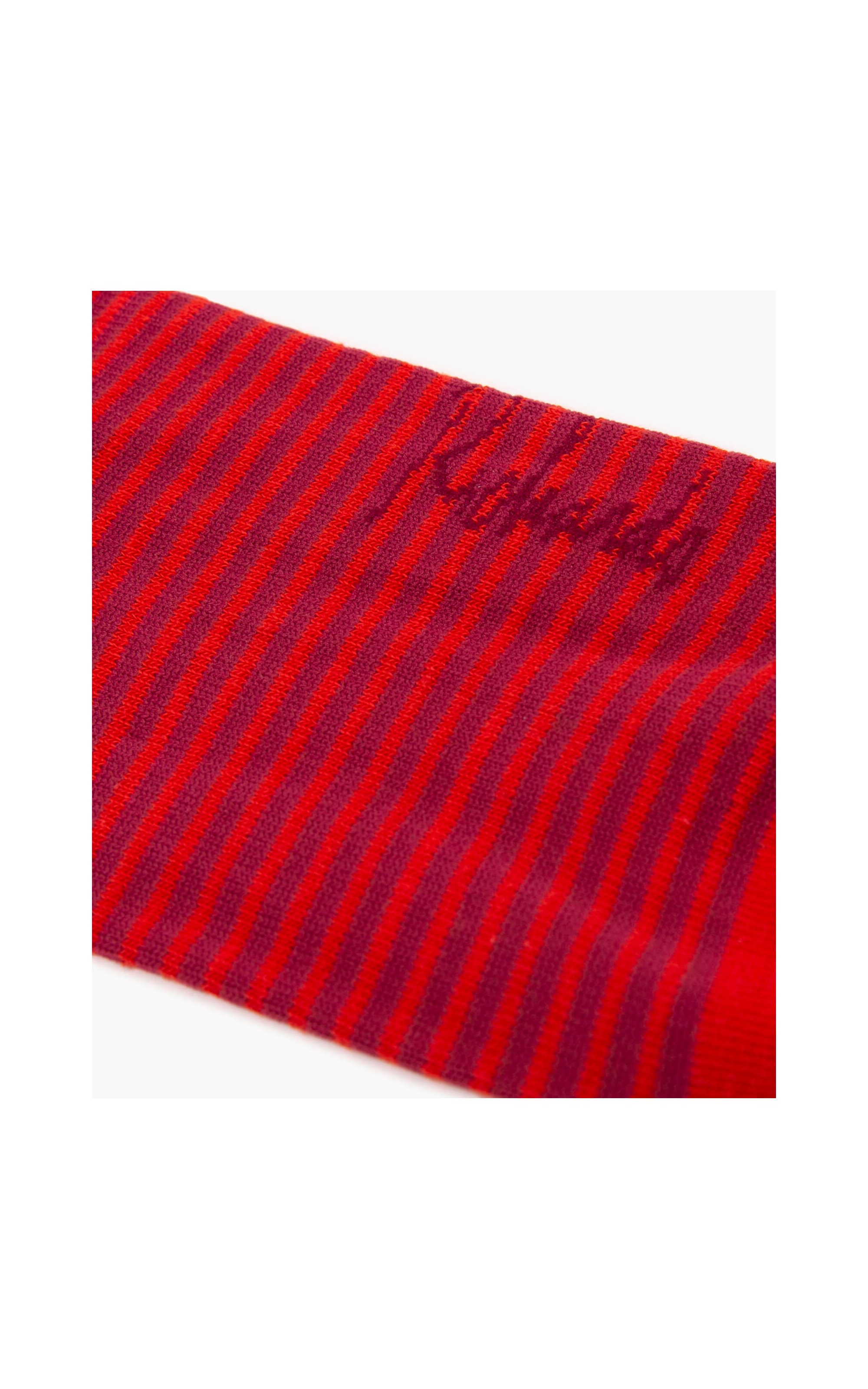 Meia Full Stripes Fina Vermelho
