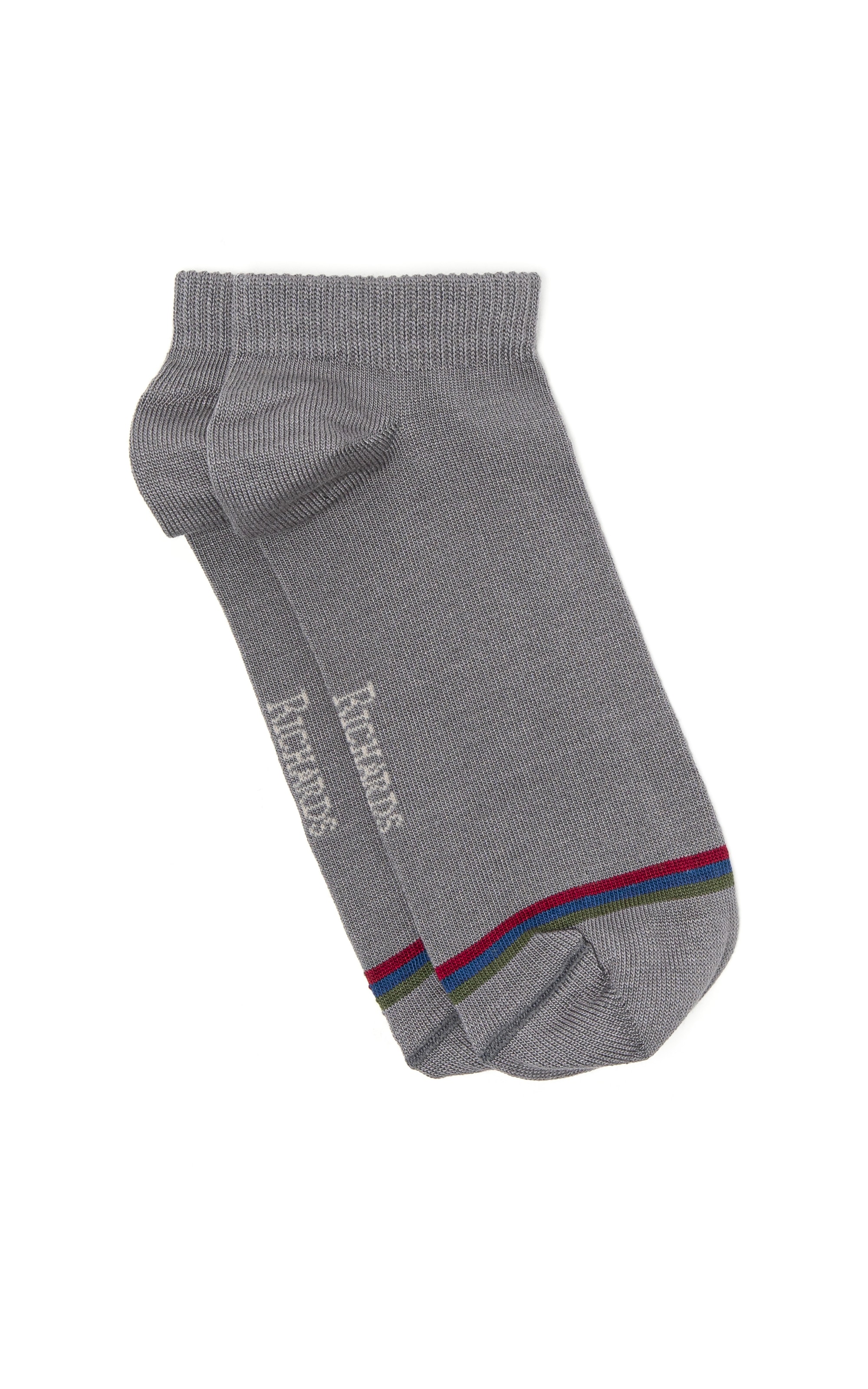 Meia Linho  Curta Flag Charcoal