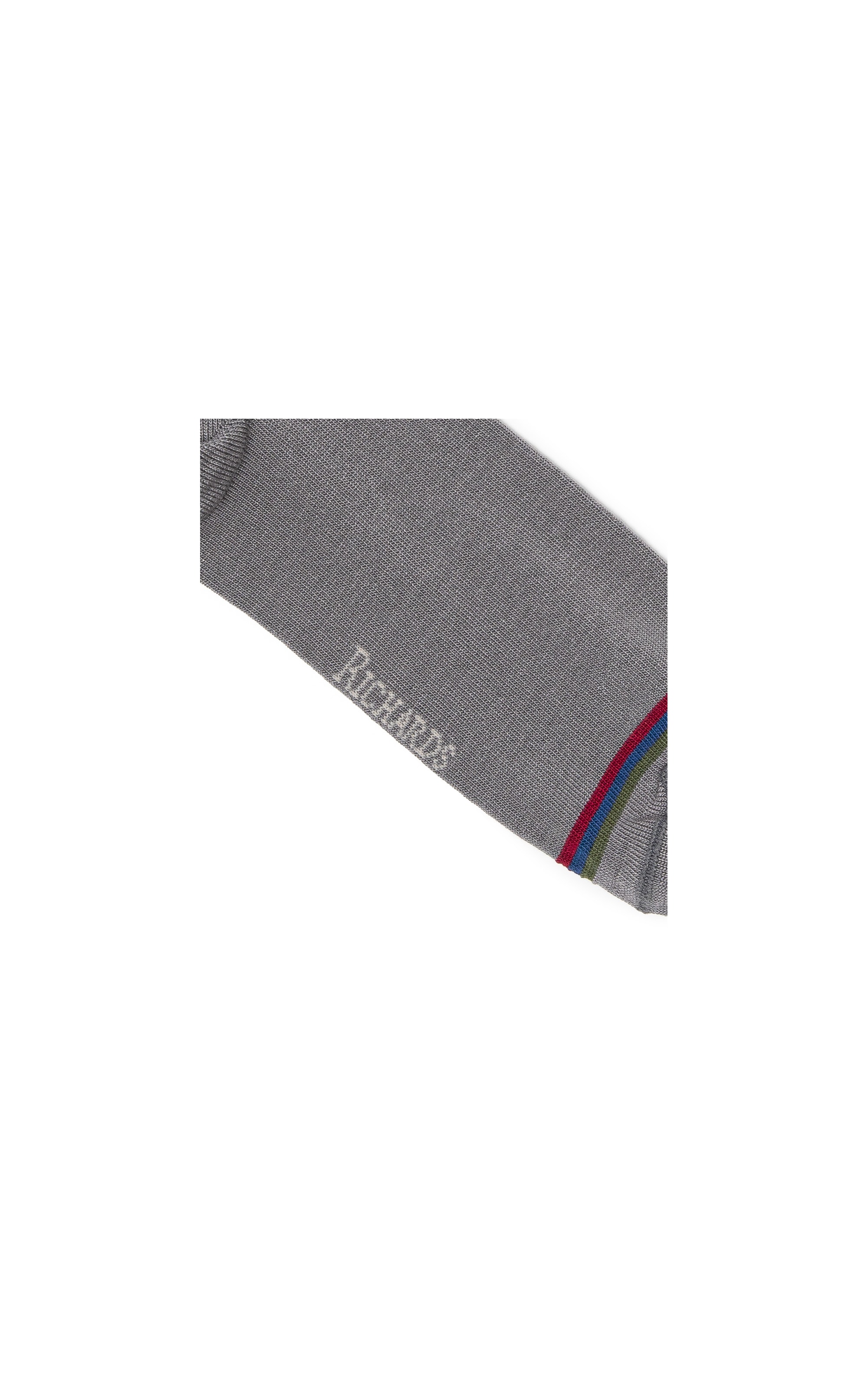 Meia Linho  Curta Flag Charcoal