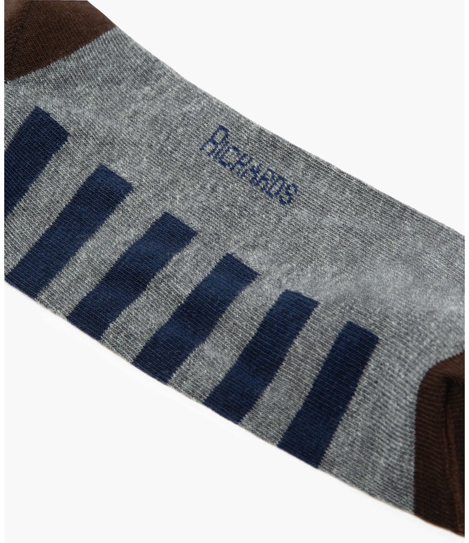 Meia Linho  Full Stripe Chumbo Mescla