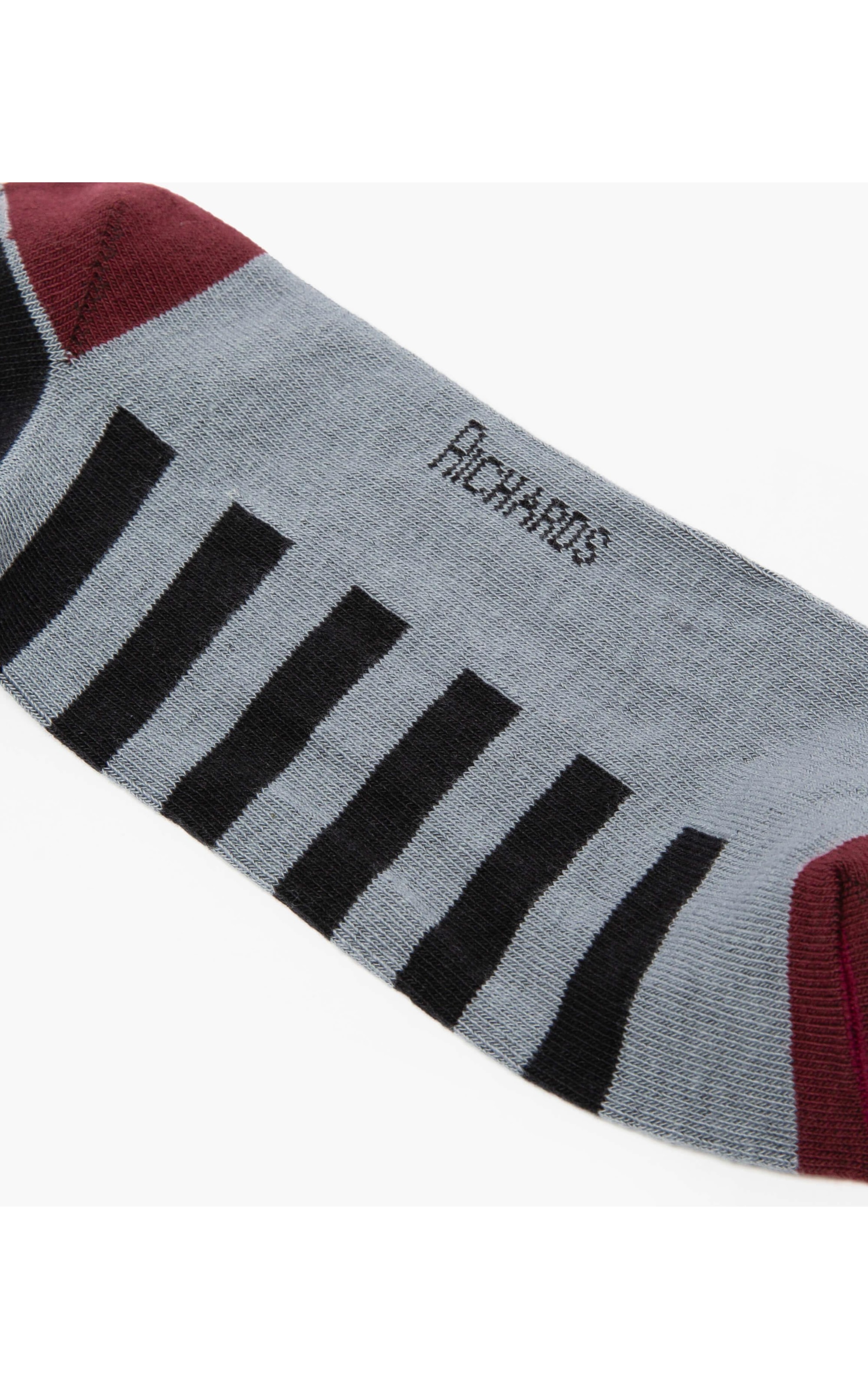 Meia Linho  Full Stripe  Cinza Medio