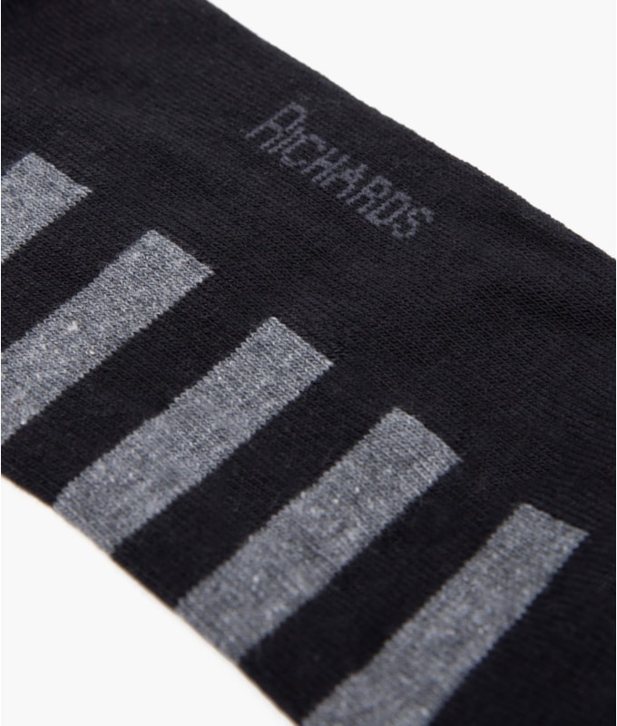 Meia Linho  Full Stripe Preto