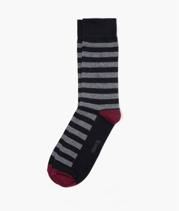 Meia Linho  Full Stripe Preto