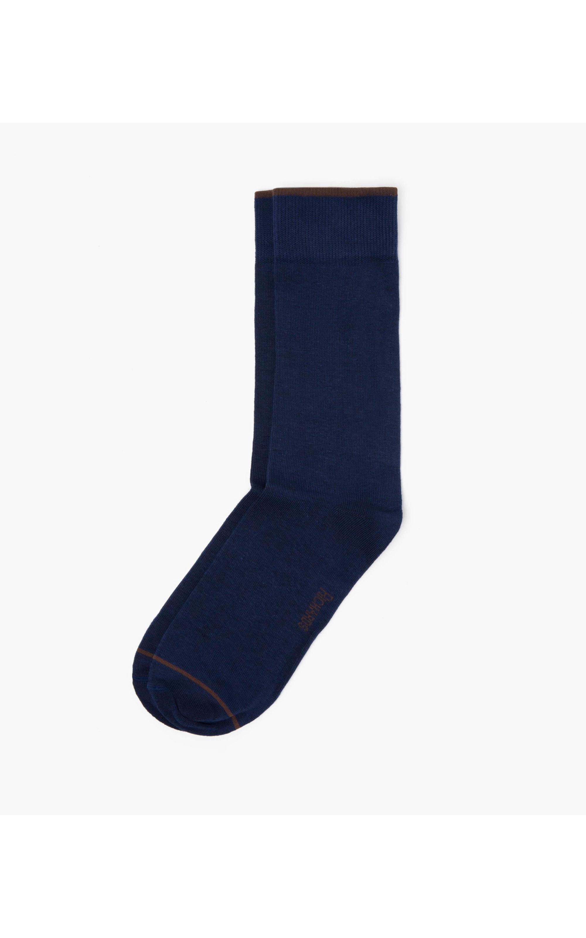 Meia Linho  Single Stripe Dark Navy