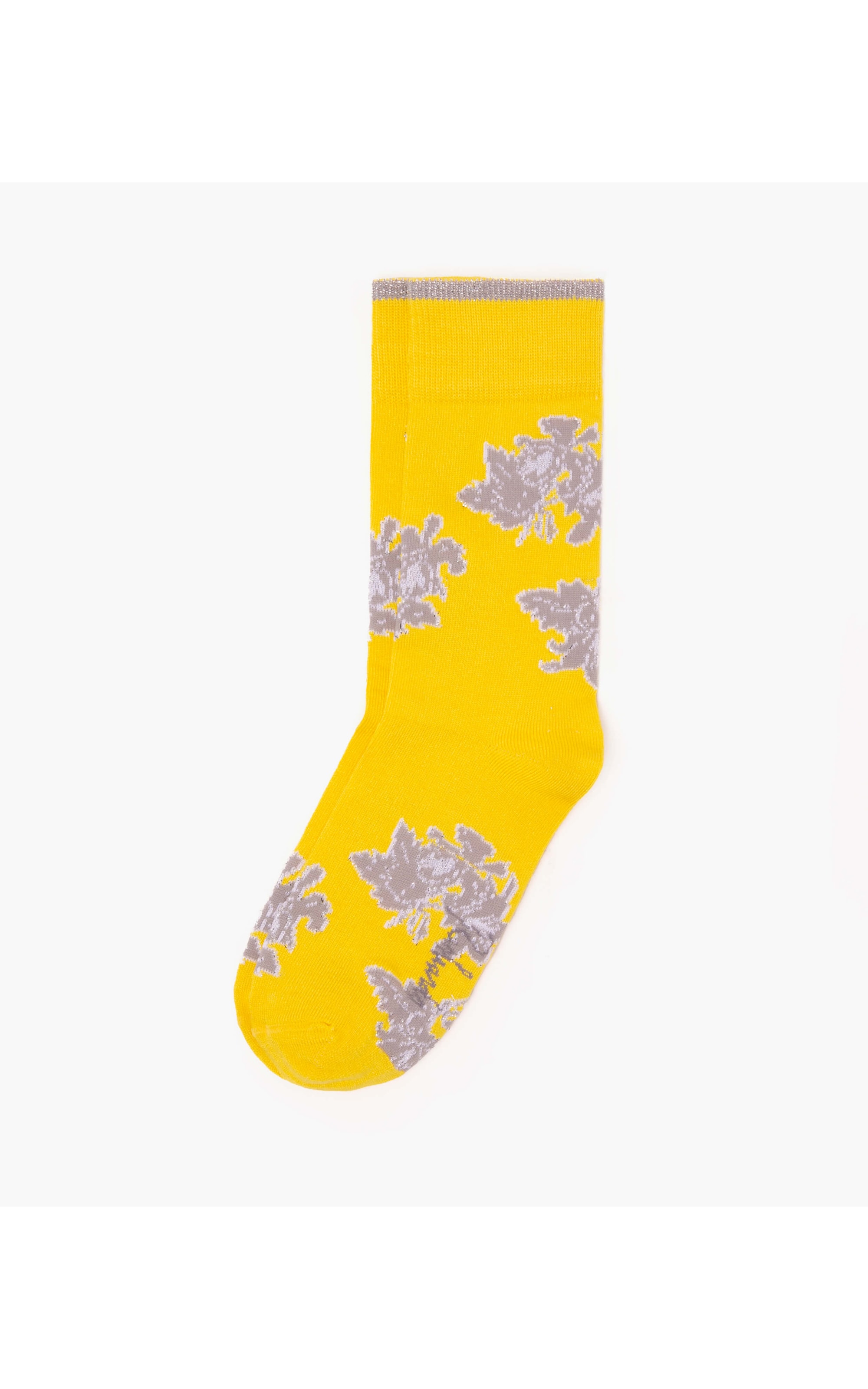 Meia Orquidea Lurex Amarelo