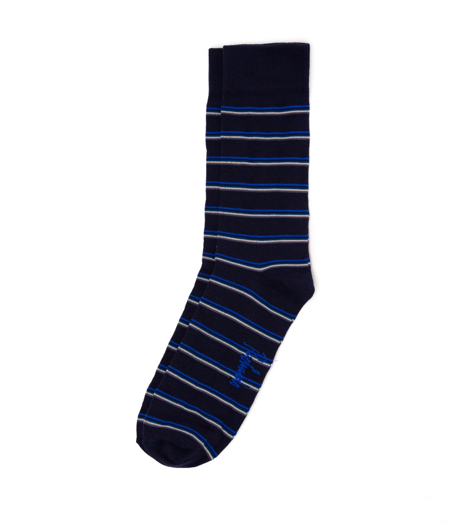 Meia Stripes Spaces Marinho