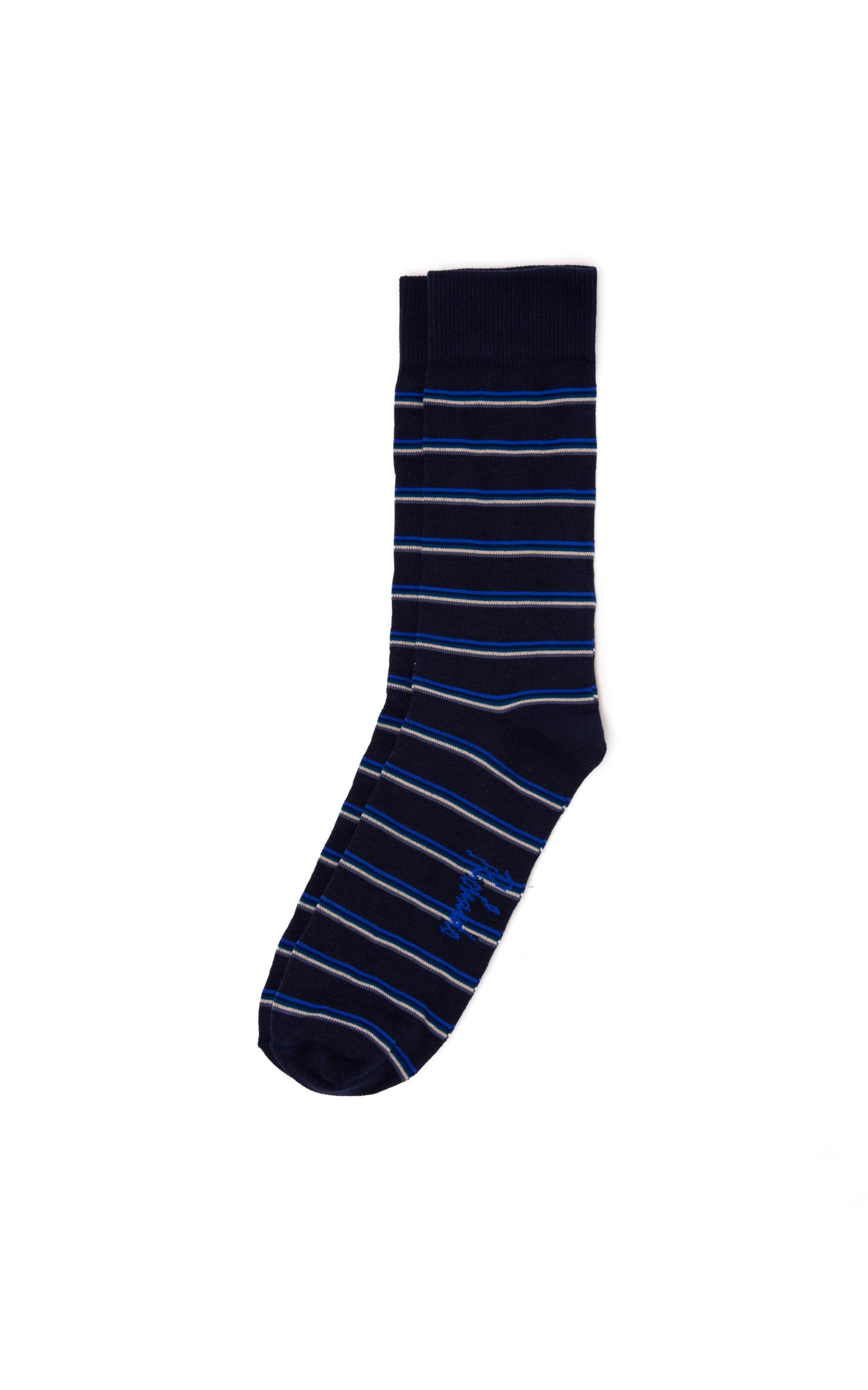 Meia Stripes Spaces Marinho