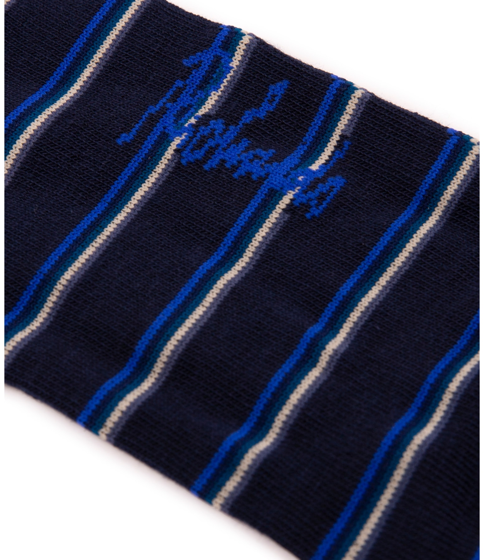 Meia Stripes Spaces Marinho
