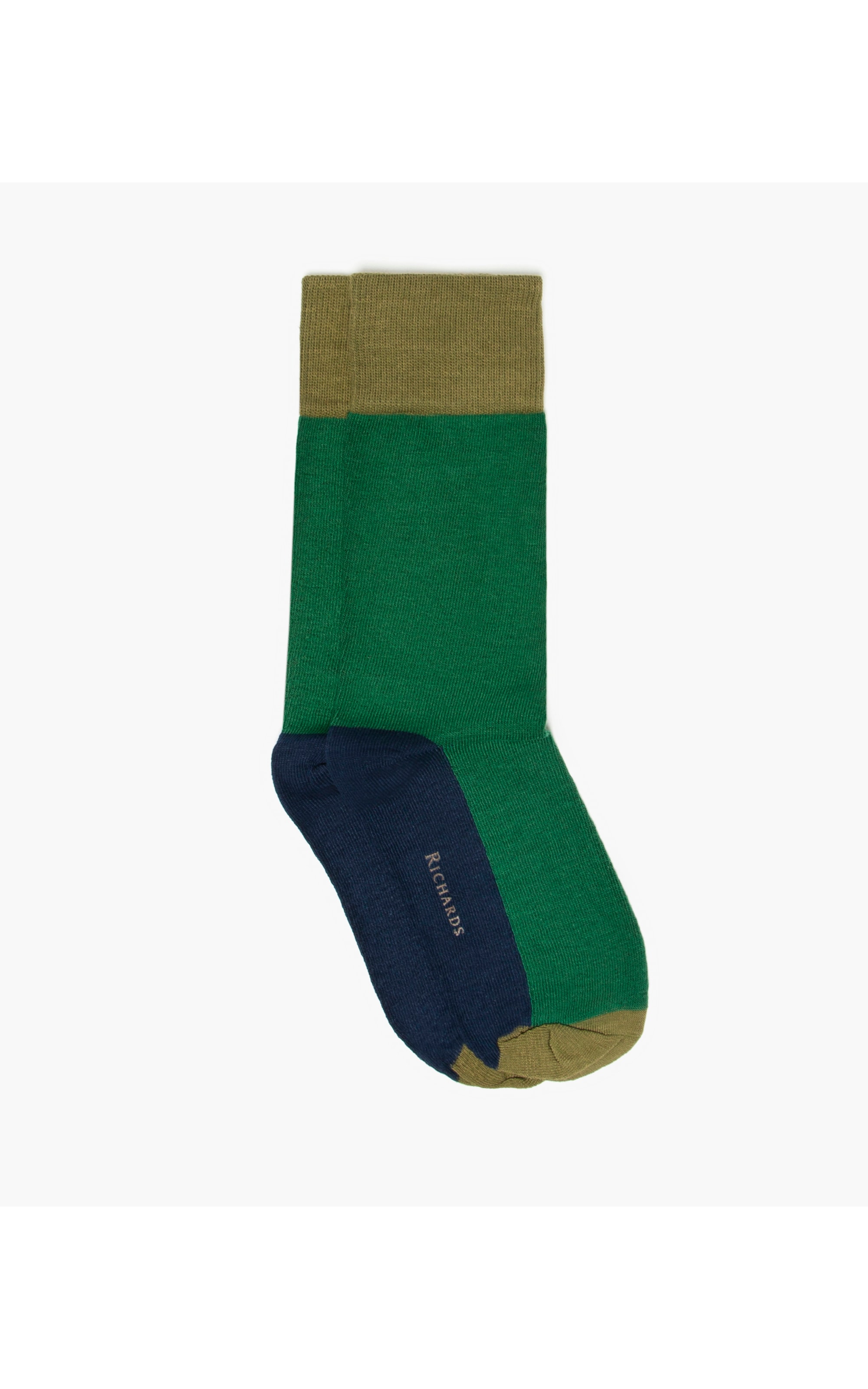 Meia Tricolor Verde Militar