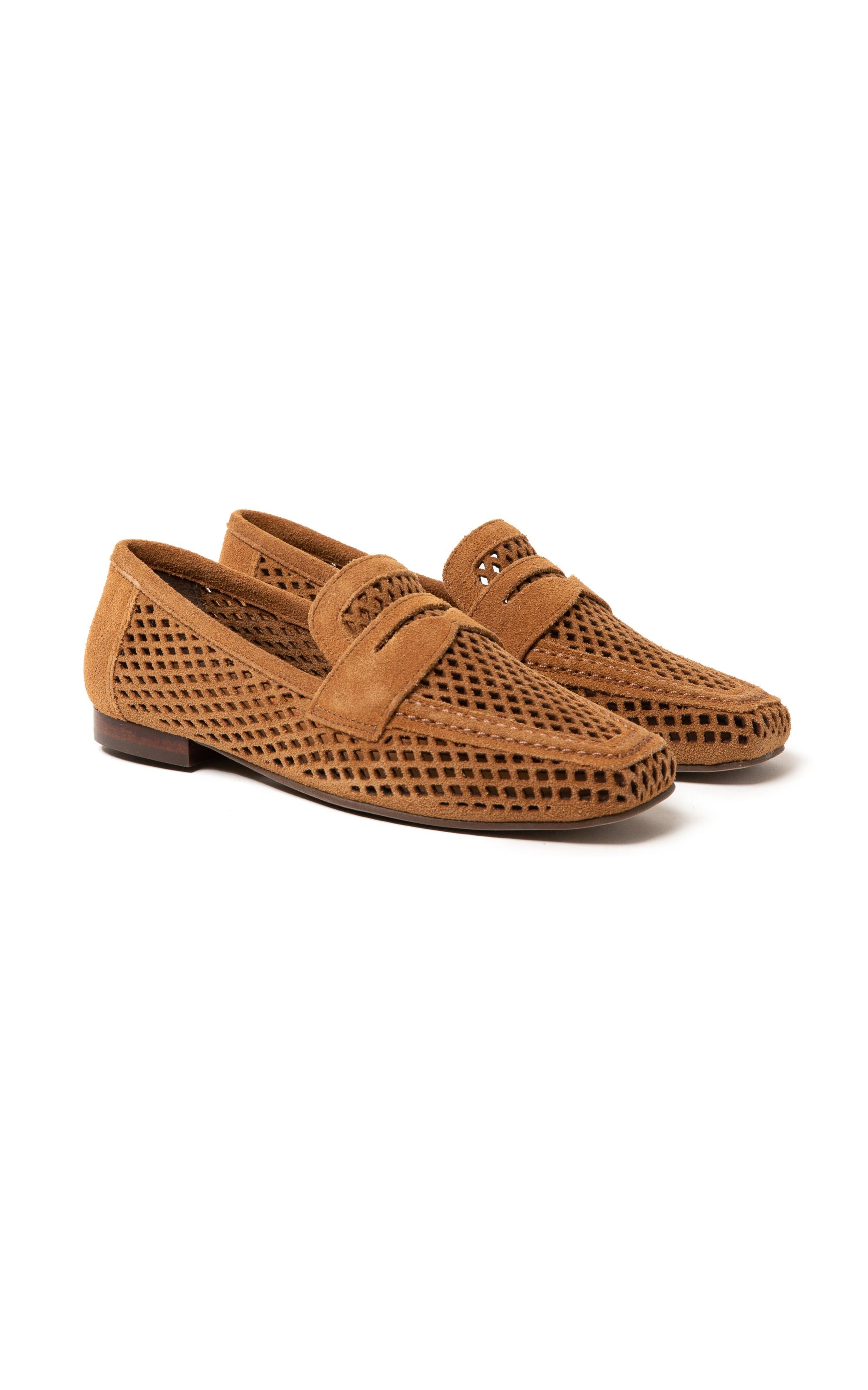 Mocassim Tresse Chic Rch Camel