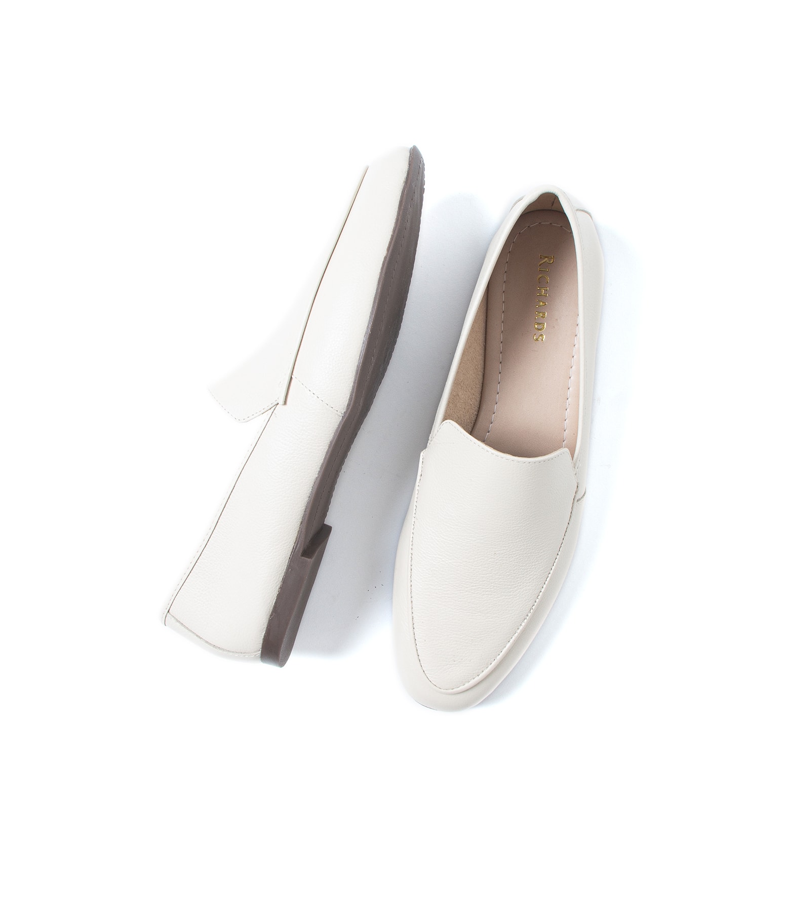 Mocassim Joana Rch Off White