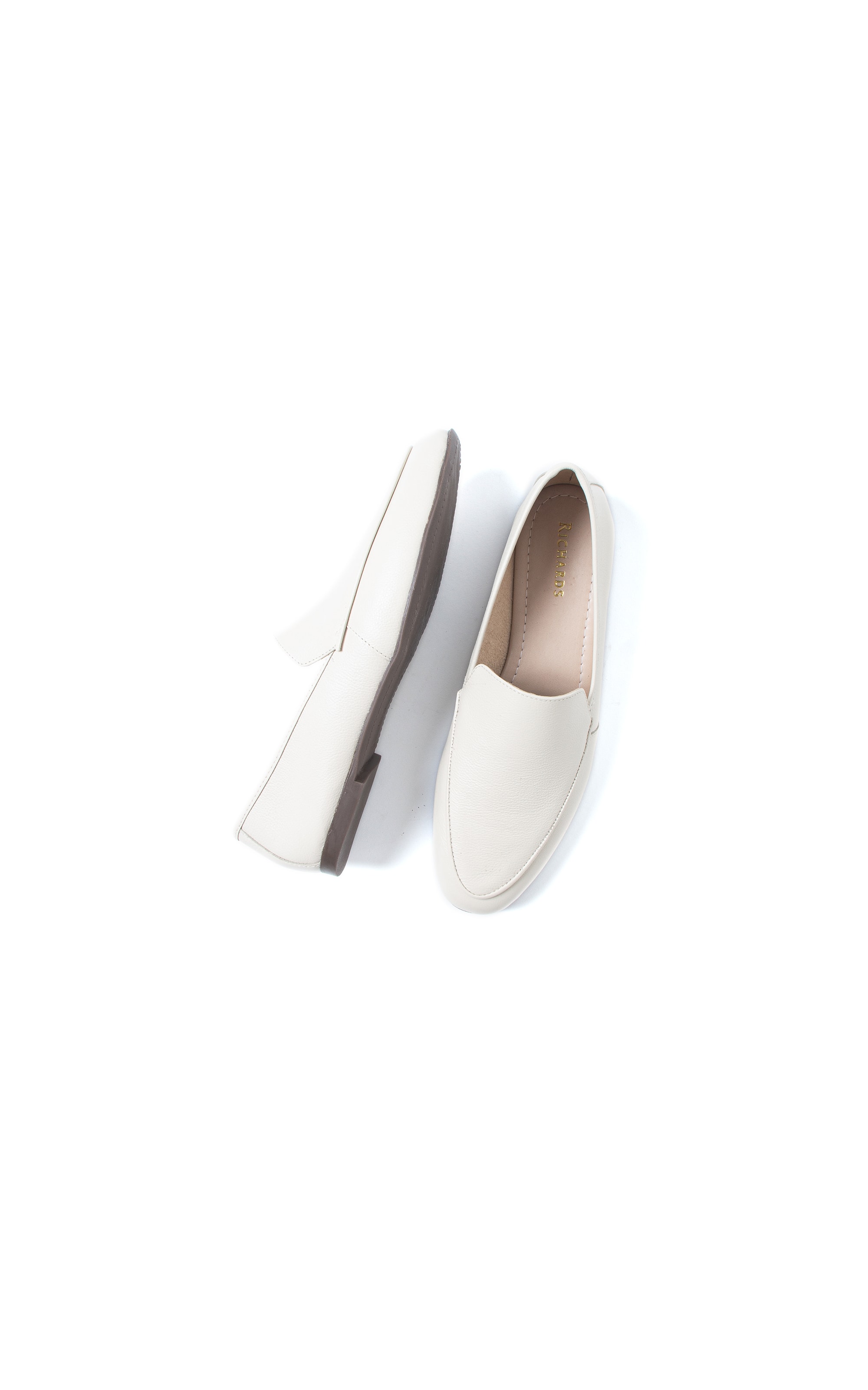 Mocassim Joana Rch Off White