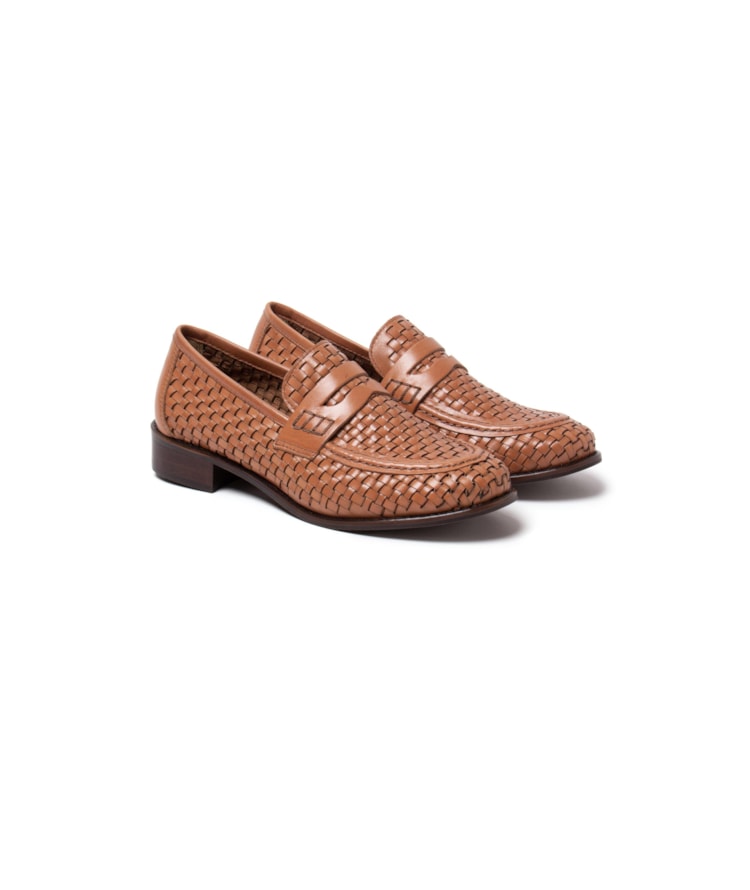 Mocassim Tresse Chic Rch Camel