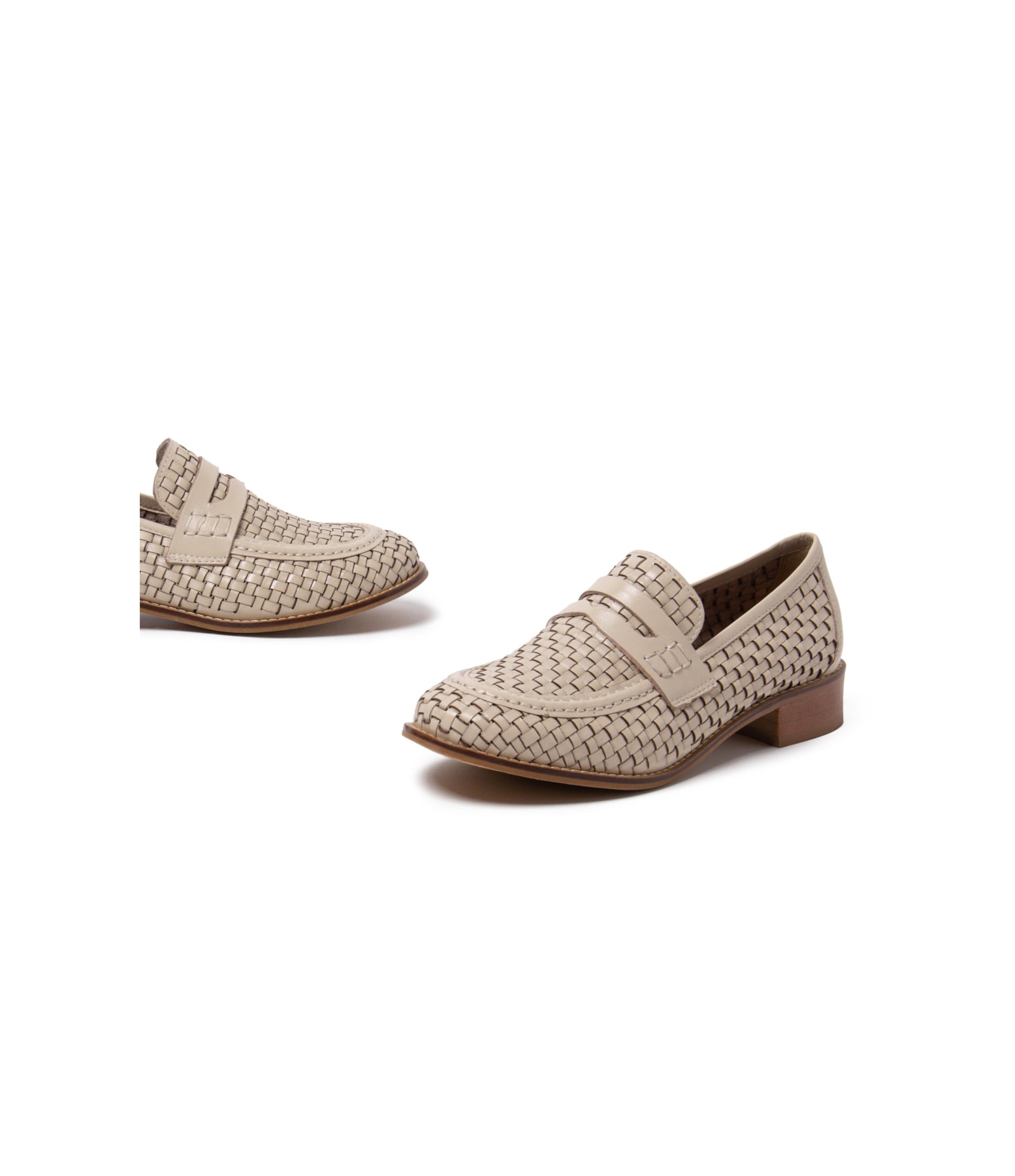 Mocassim Tresse Chic Rch Off White