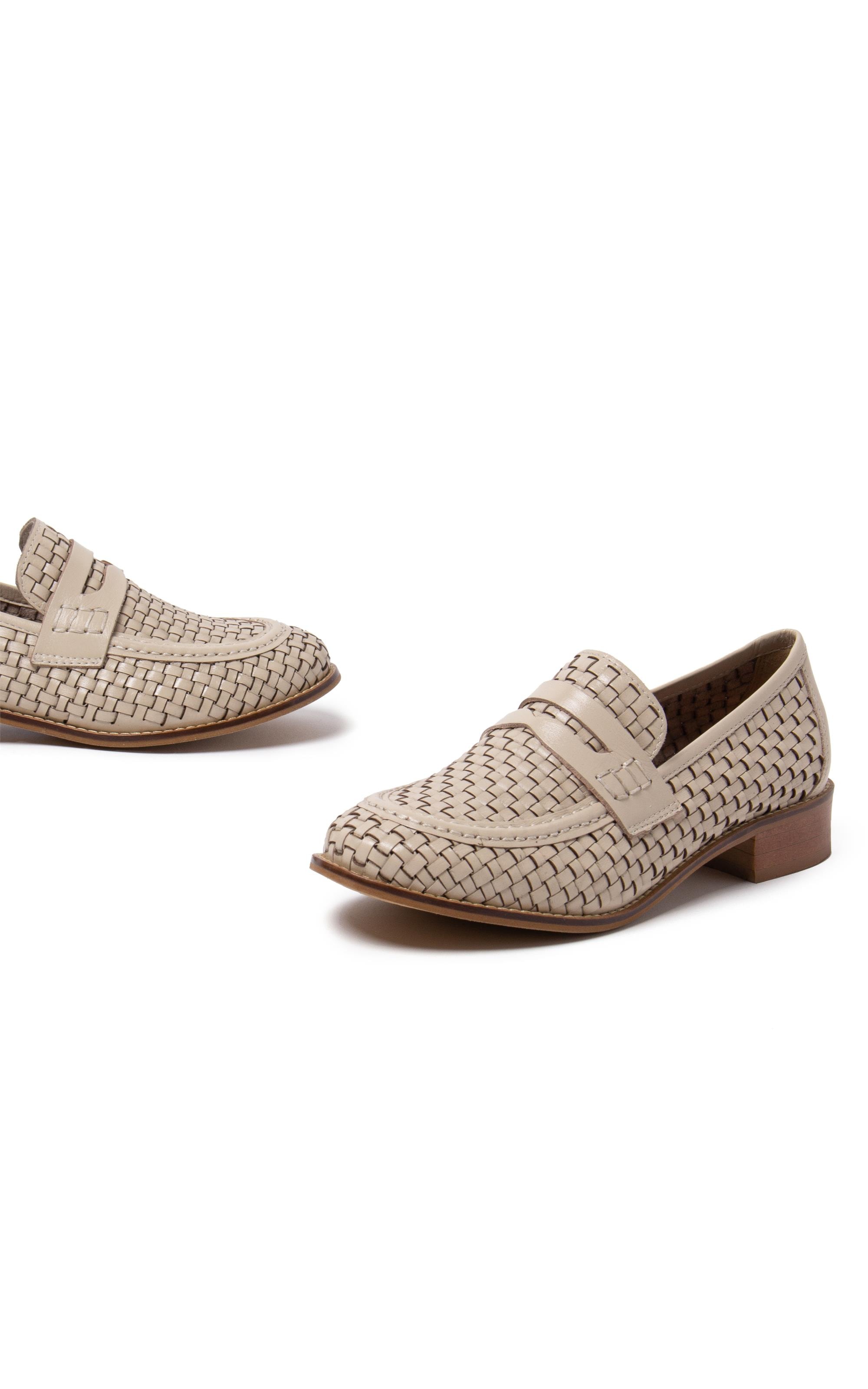 Mocassim Tresse Chic Rch Off White