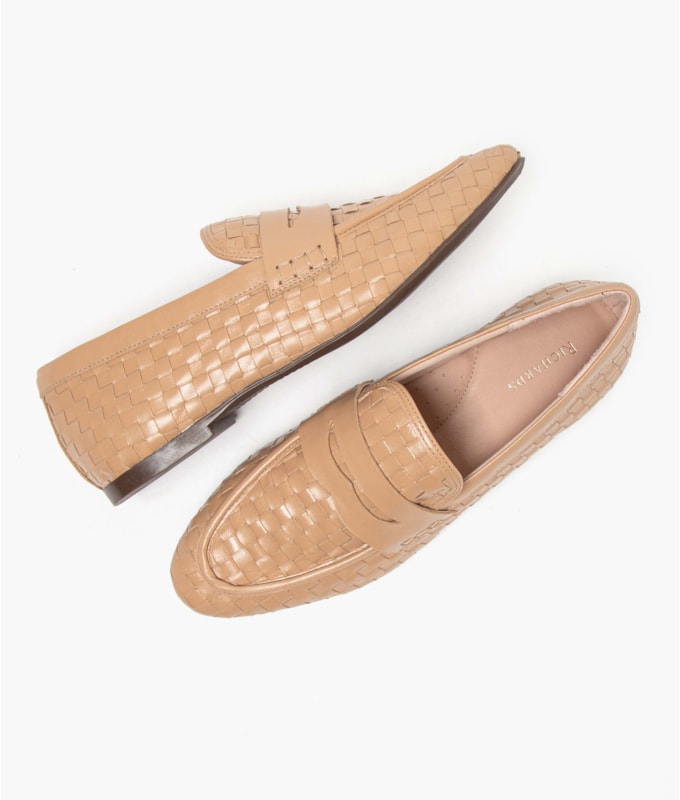 Mocassim Tresse Rch Bege