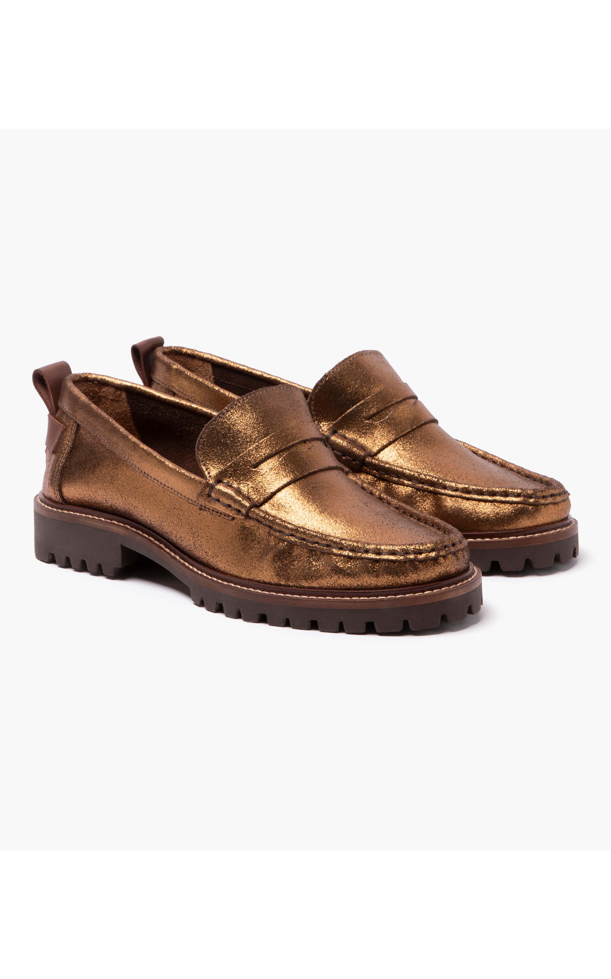 Mocassim Vera Metalizado Bronze
