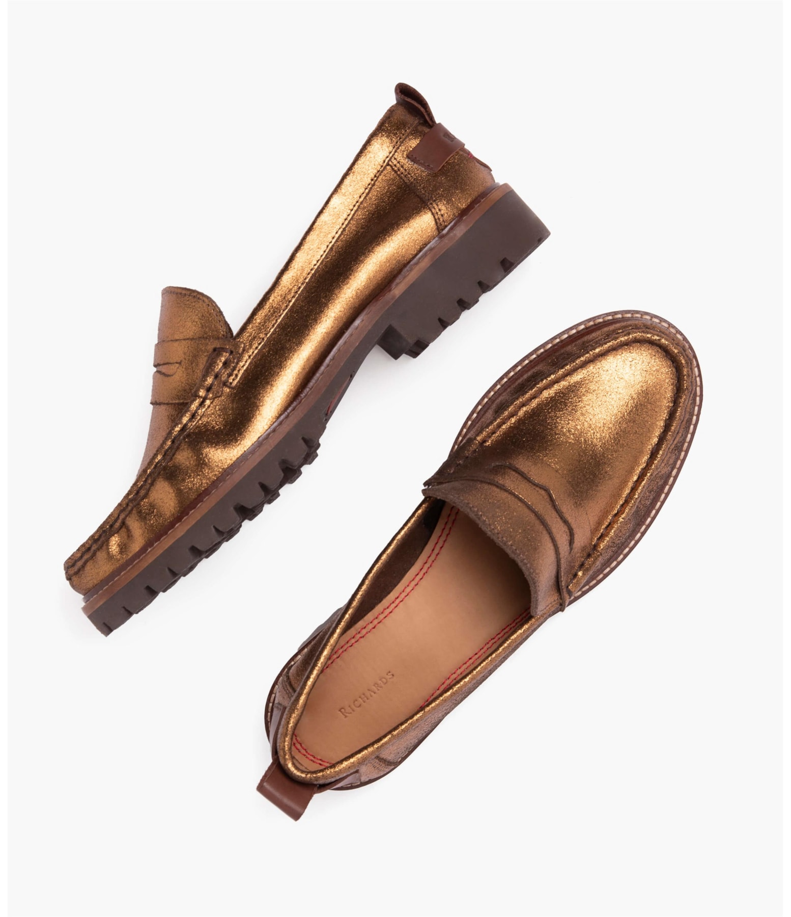 Mocassim Vera Metalizado Bronze