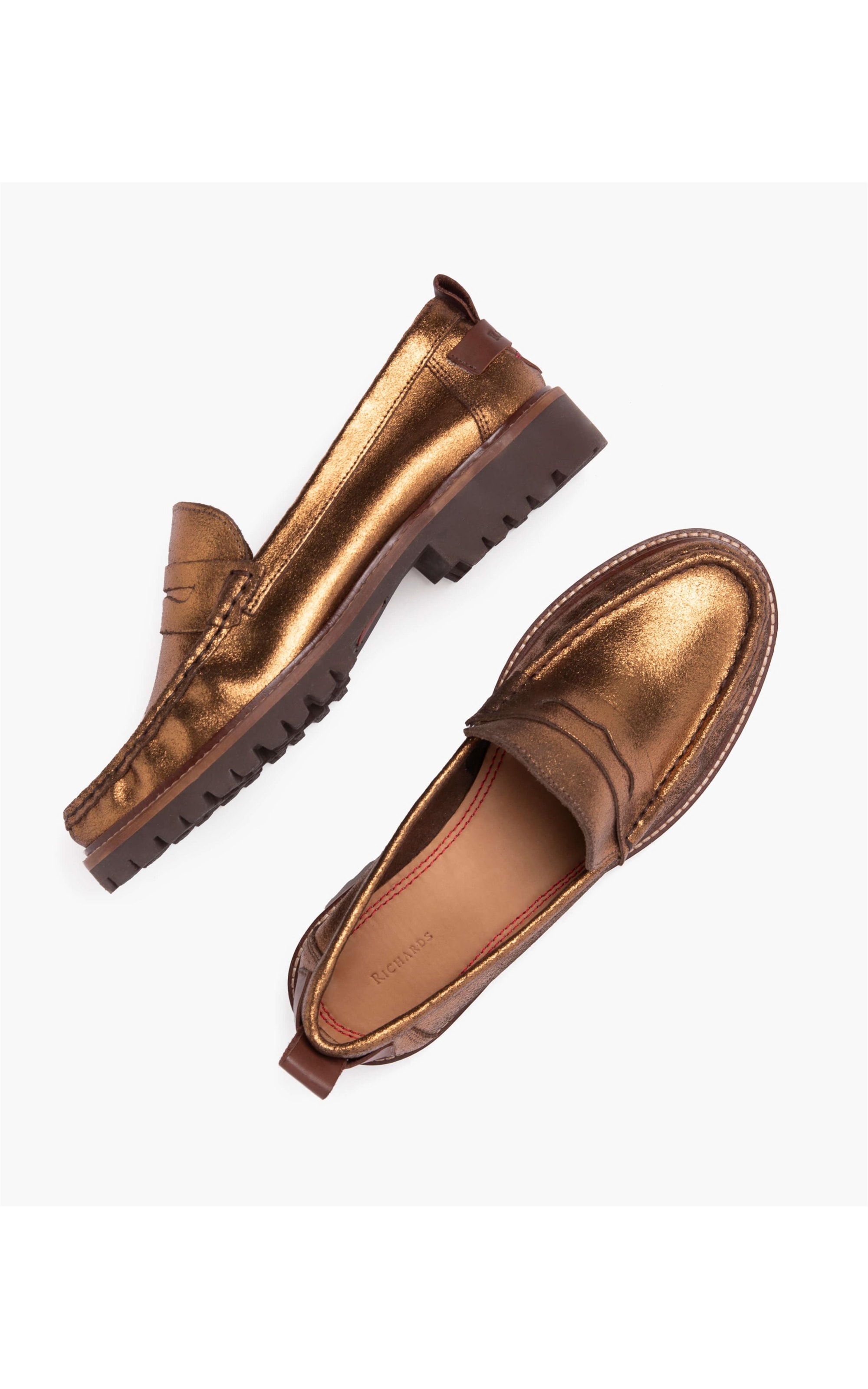 Mocassim Vera Metalizado Bronze