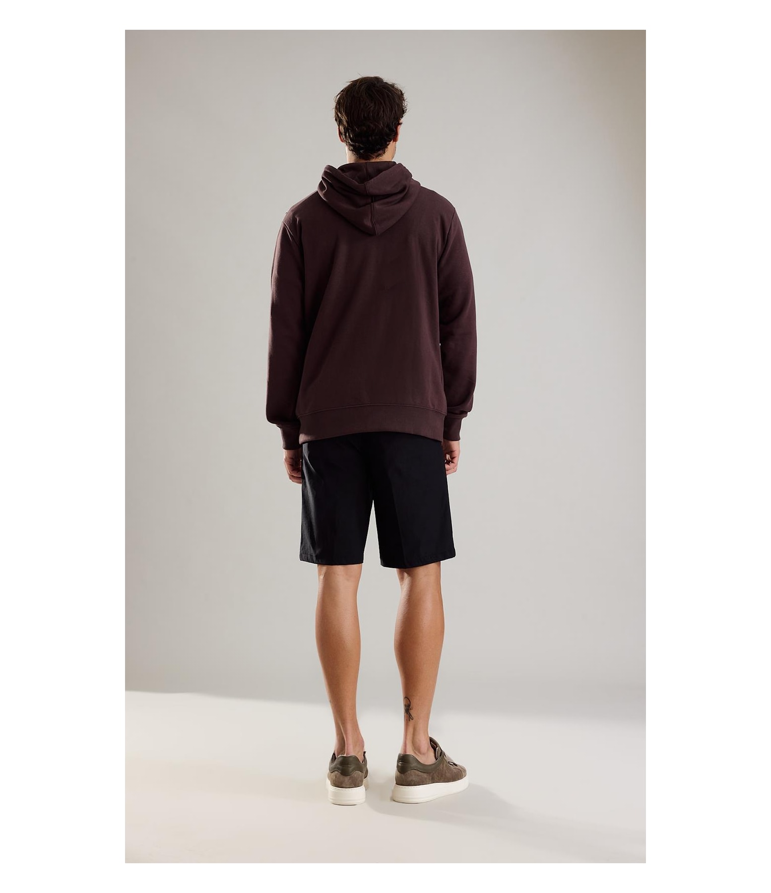 Moletom Basic Rch Hood Dark Brown