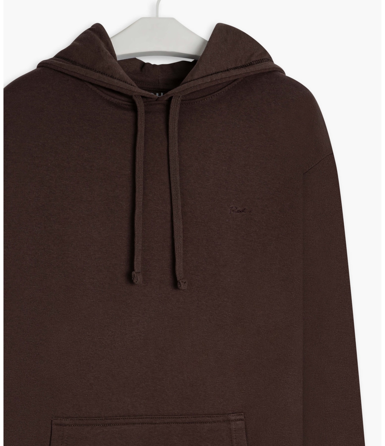 Moletom Basic Rch Hood Dark Brown