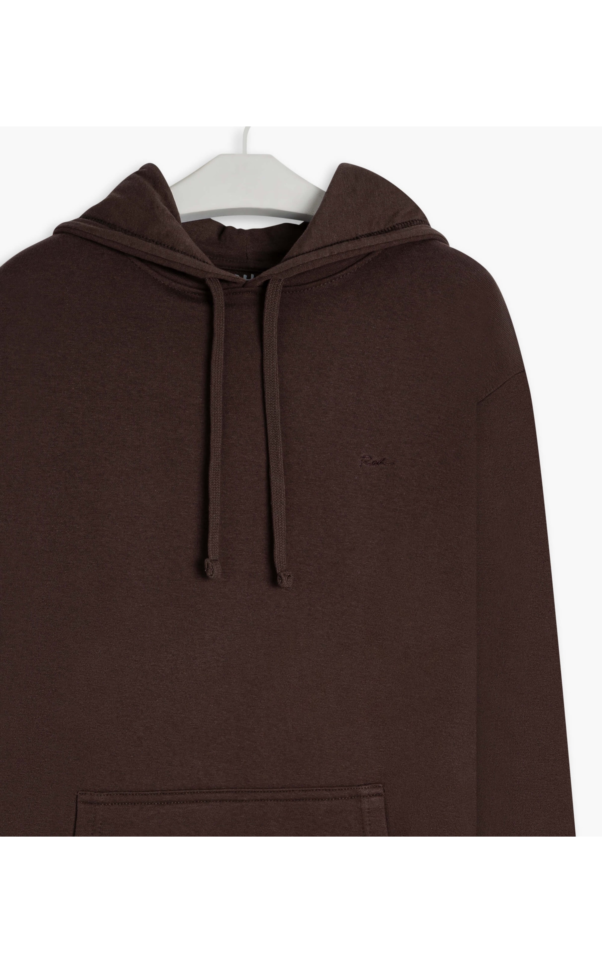 Moletom Basic Rch Hood Dark Brown