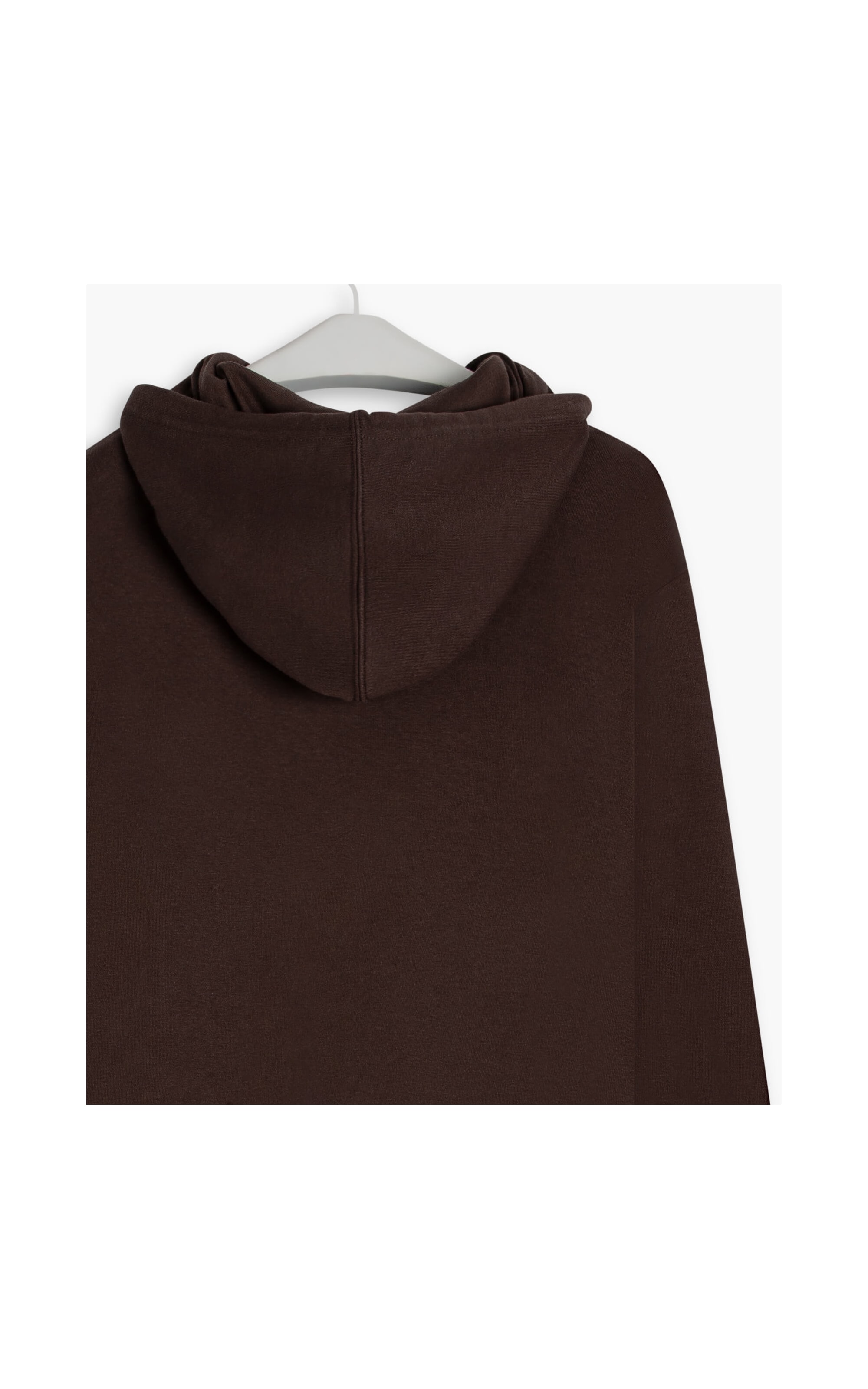 Moletom Basic Rch Hood Dark Brown