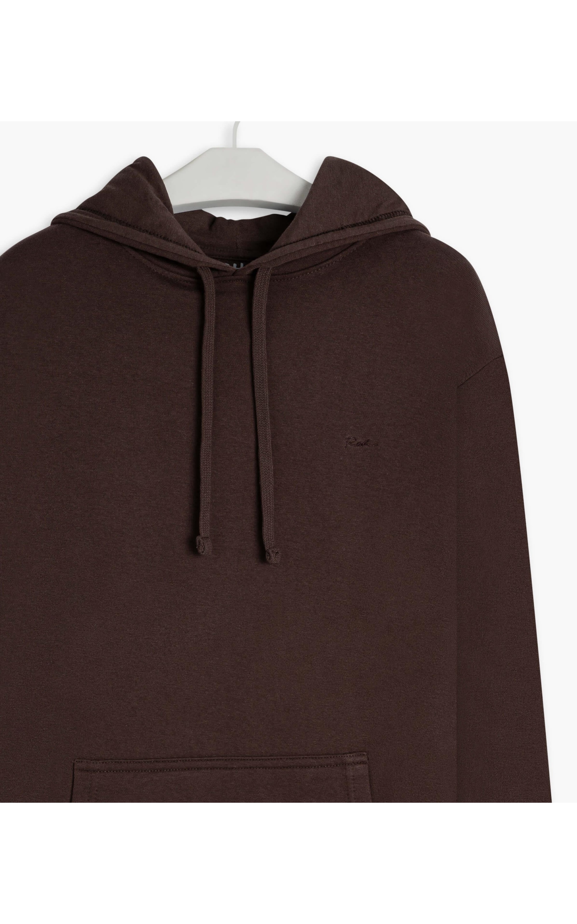 Moletom Basic Rch Hood Dark Brown