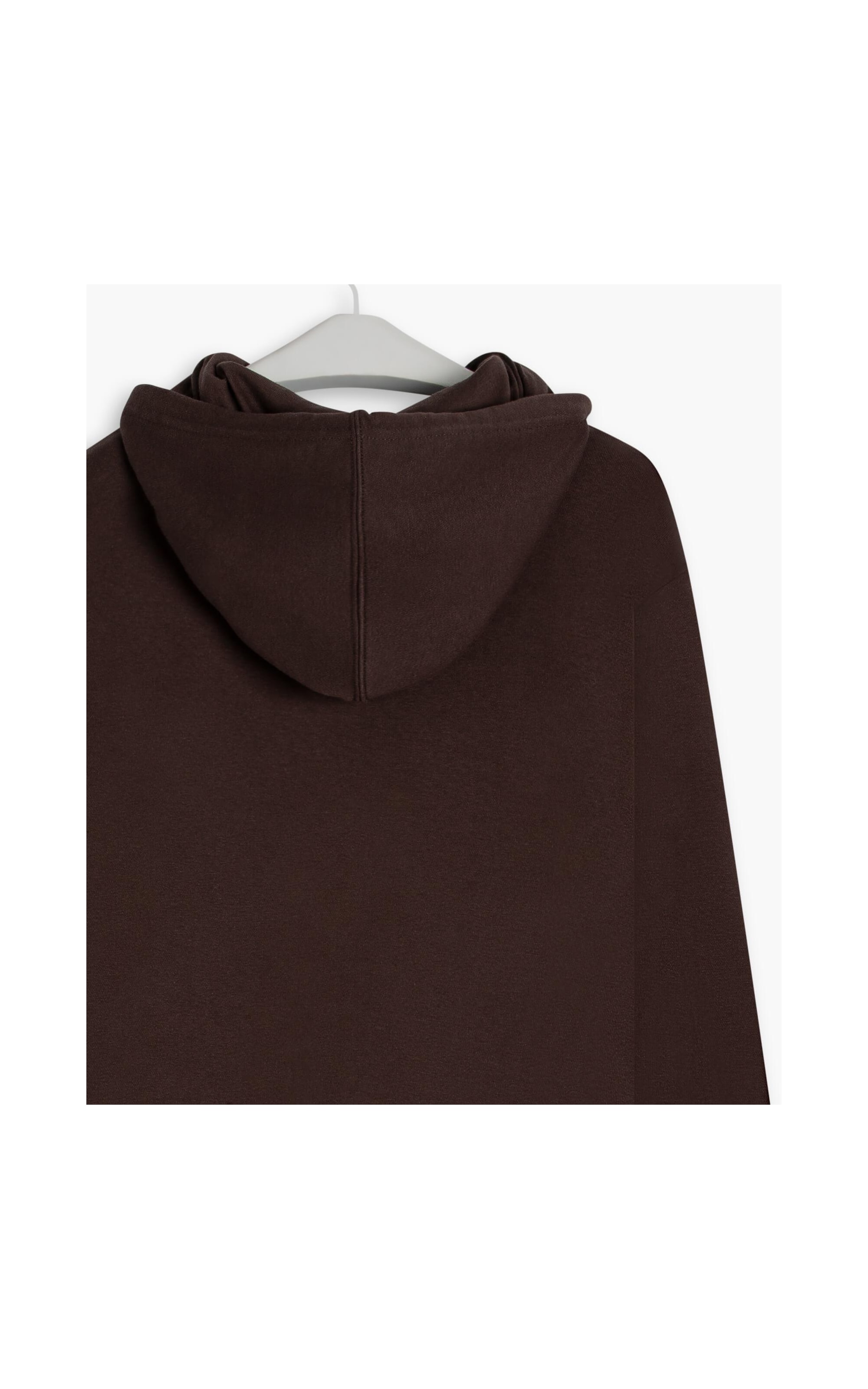 Moletom Basic Rch Hood Dark Brown
