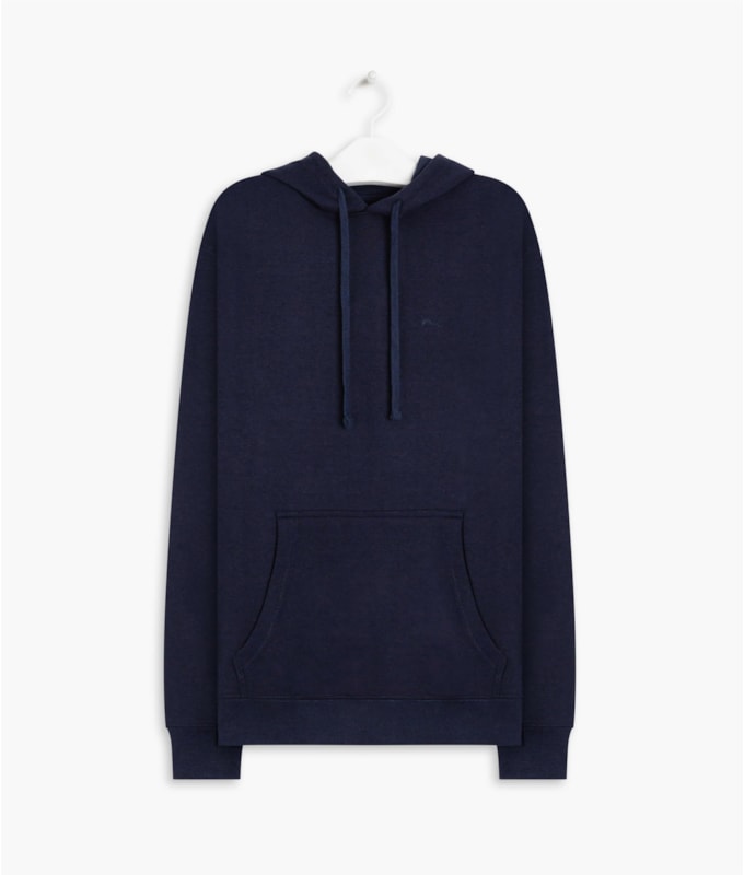 Moletom Basic Rch Hood Dark Navy