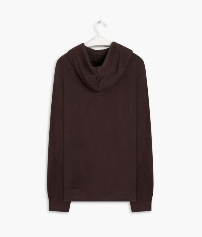 Moletom Basic Rch Ziper Dark Brown
