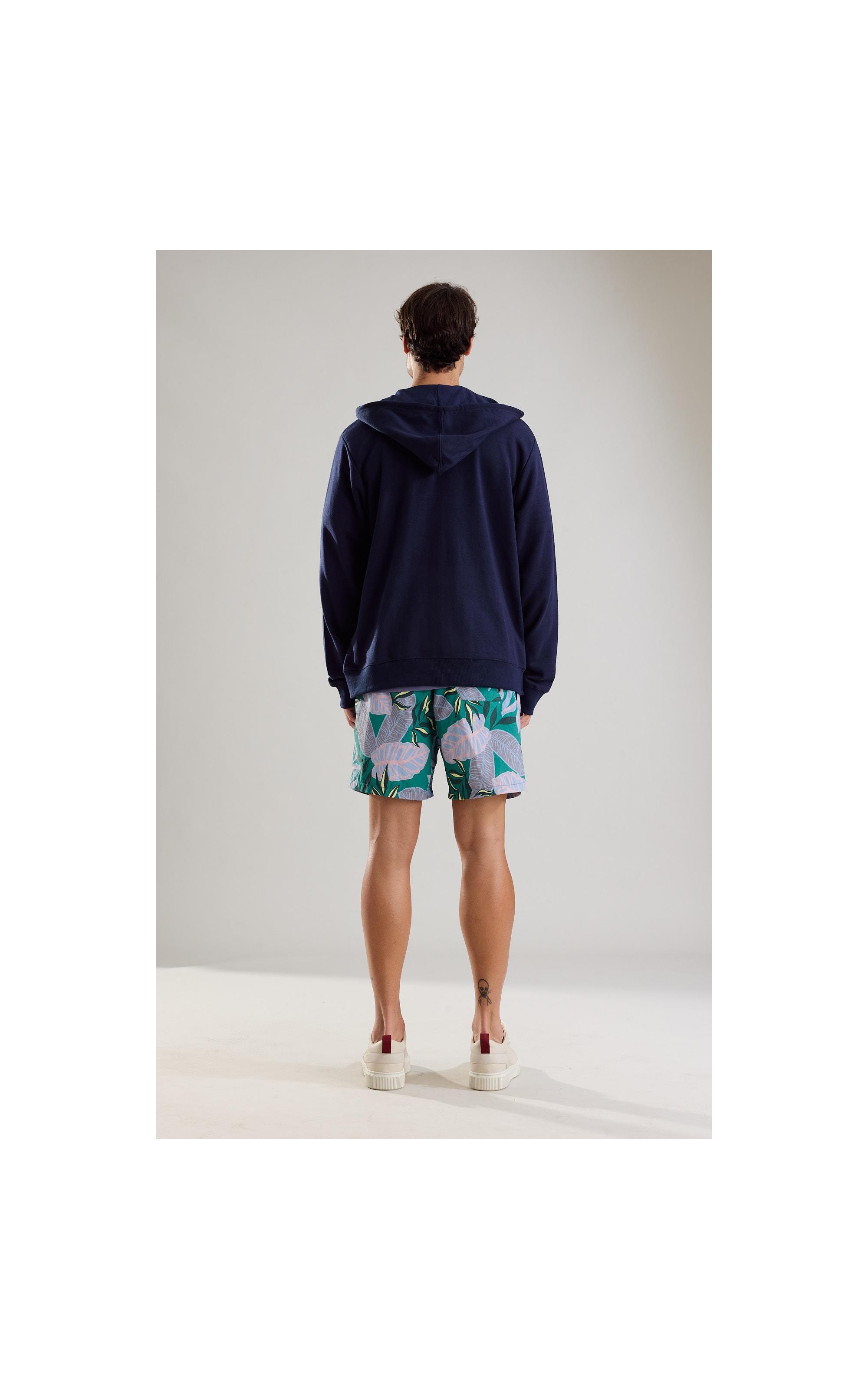 Moletom Basic Rch Ziper Dark Navy