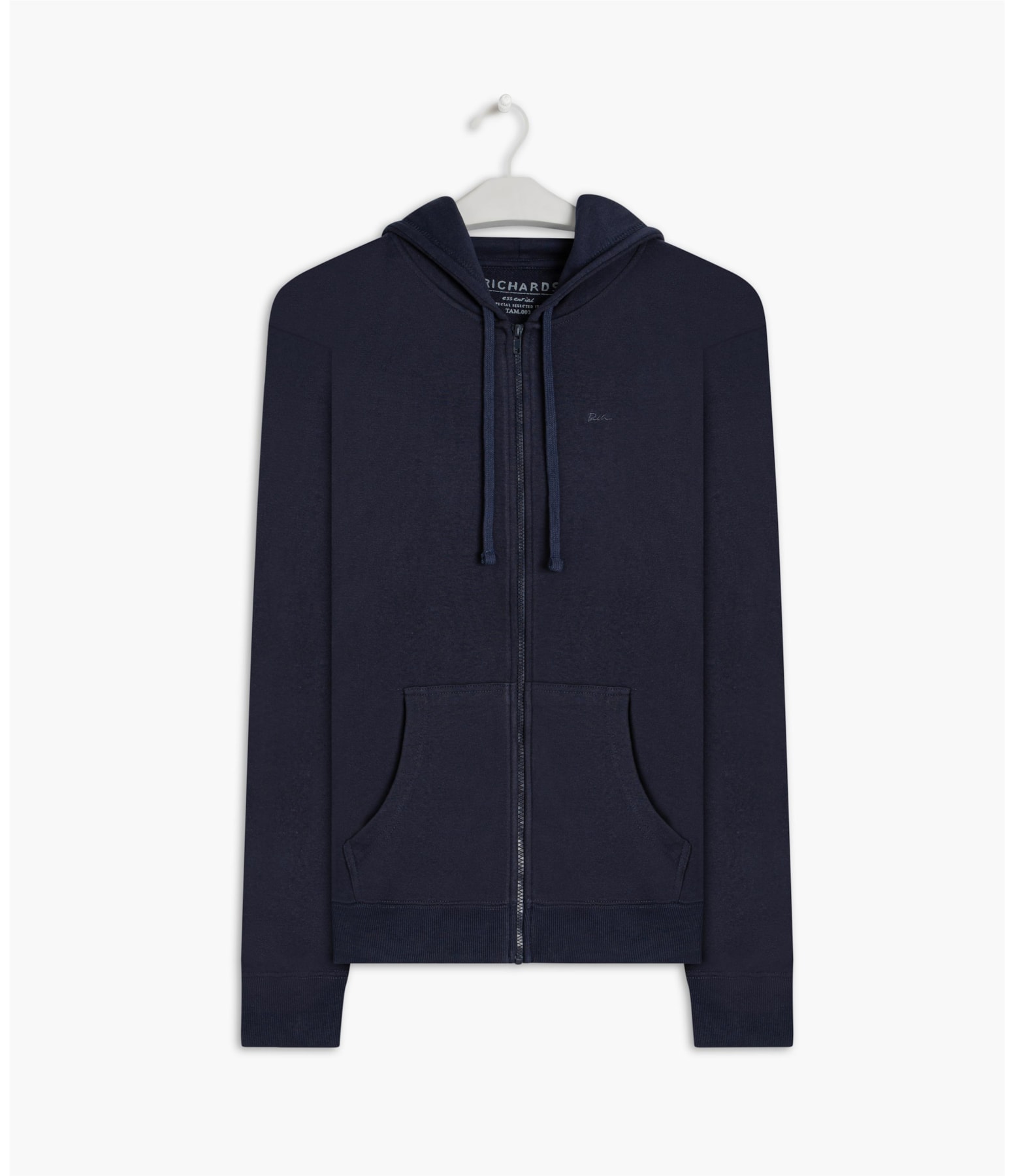 Moletom Basic Rch Ziper Dark Navy