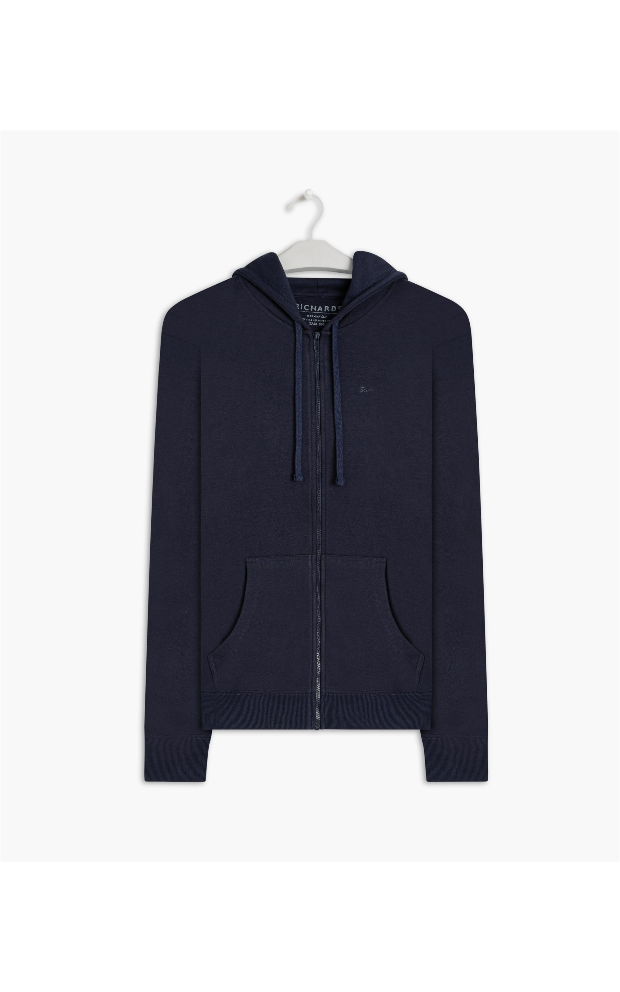 Moletom Basic Rch Ziper Dark Navy