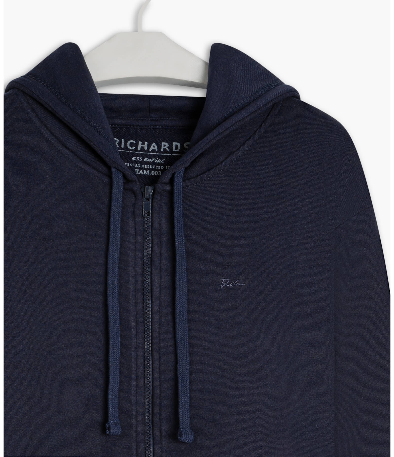 Moletom Basic Rch Ziper Dark Navy