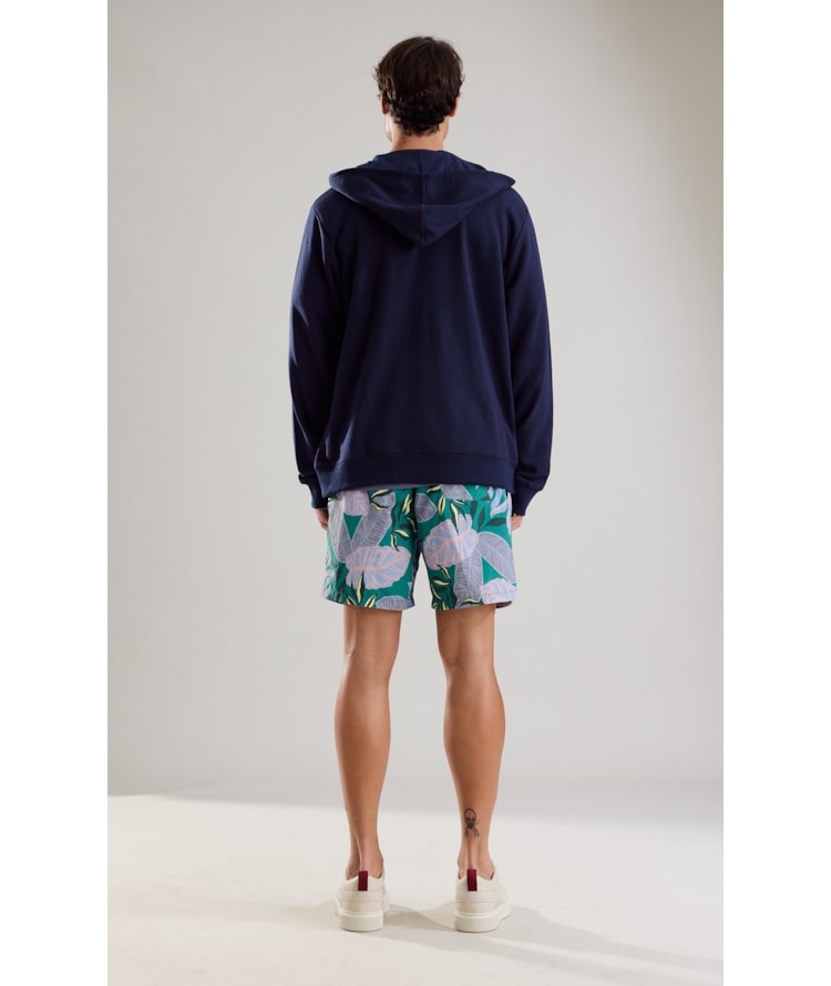 Moletom Basic Rch Ziper Dark Navy