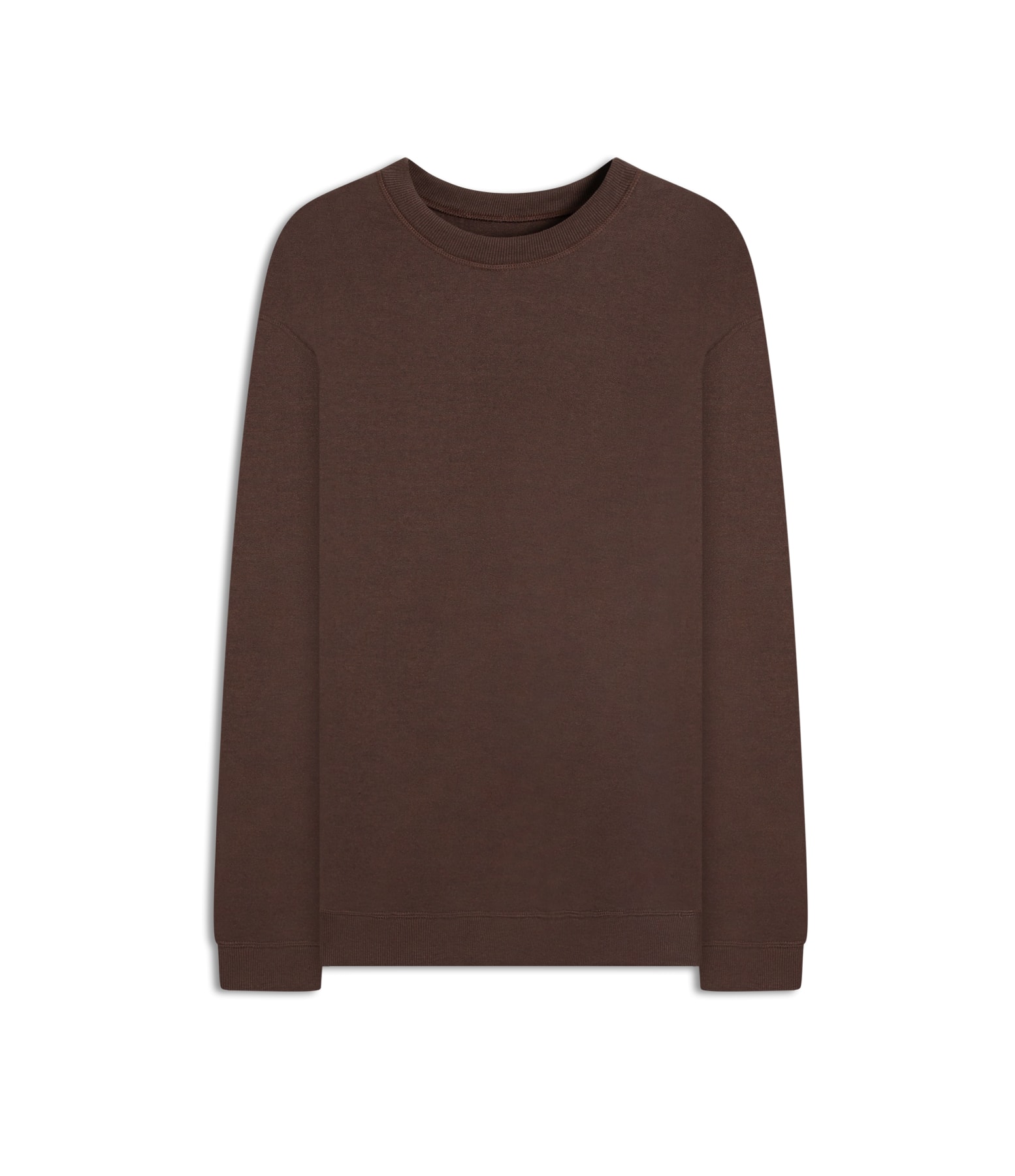 Moletom Basico Sem Felpa Dark Brown
