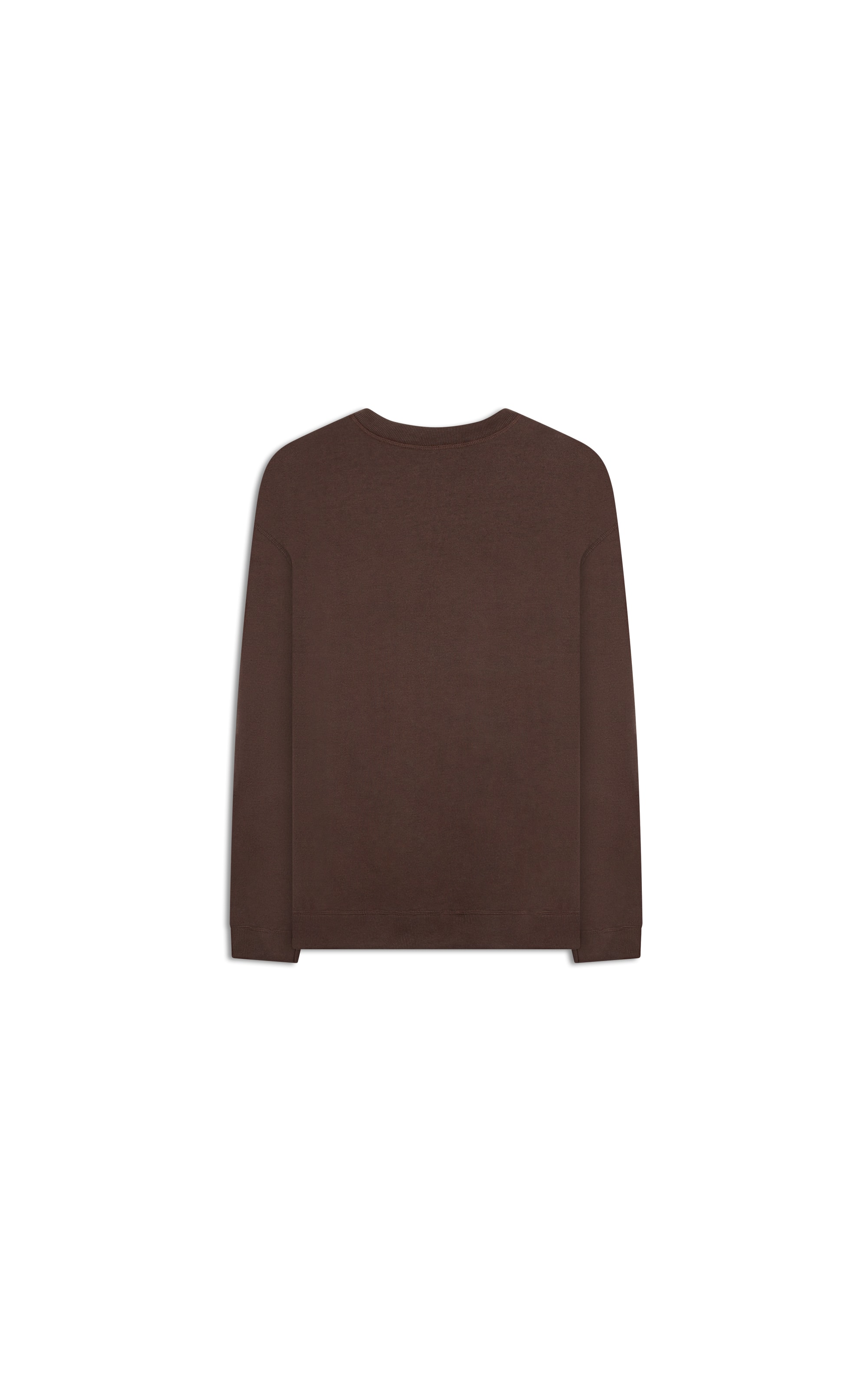 Moletom Basico Sem Felpa Dark Brown