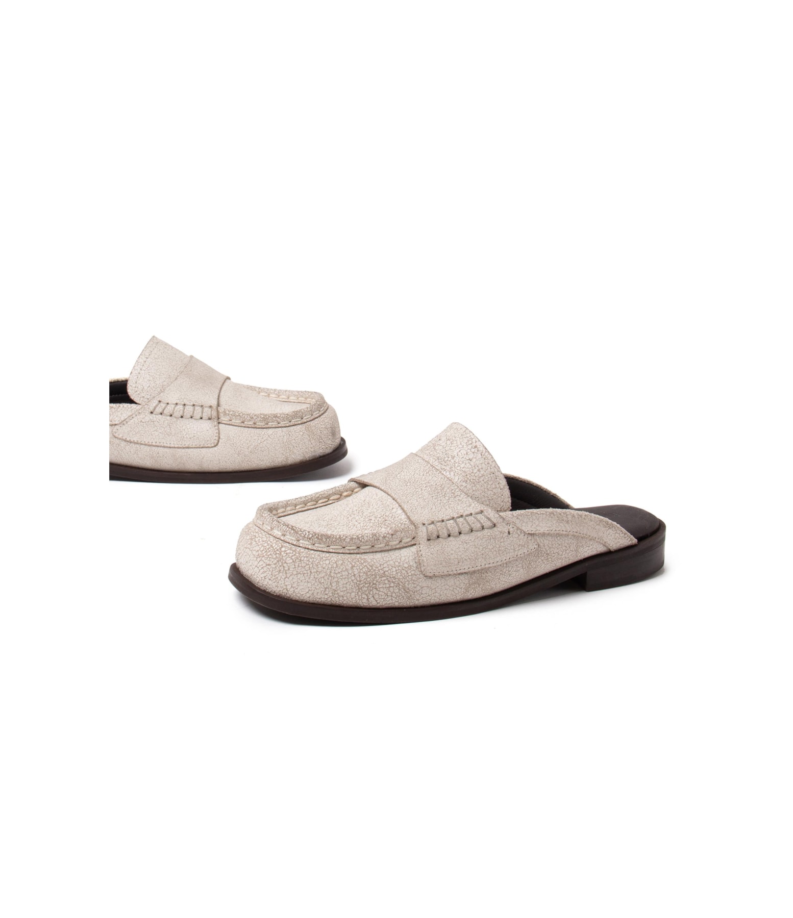 Mule Craquele Rebecca Rch Off White