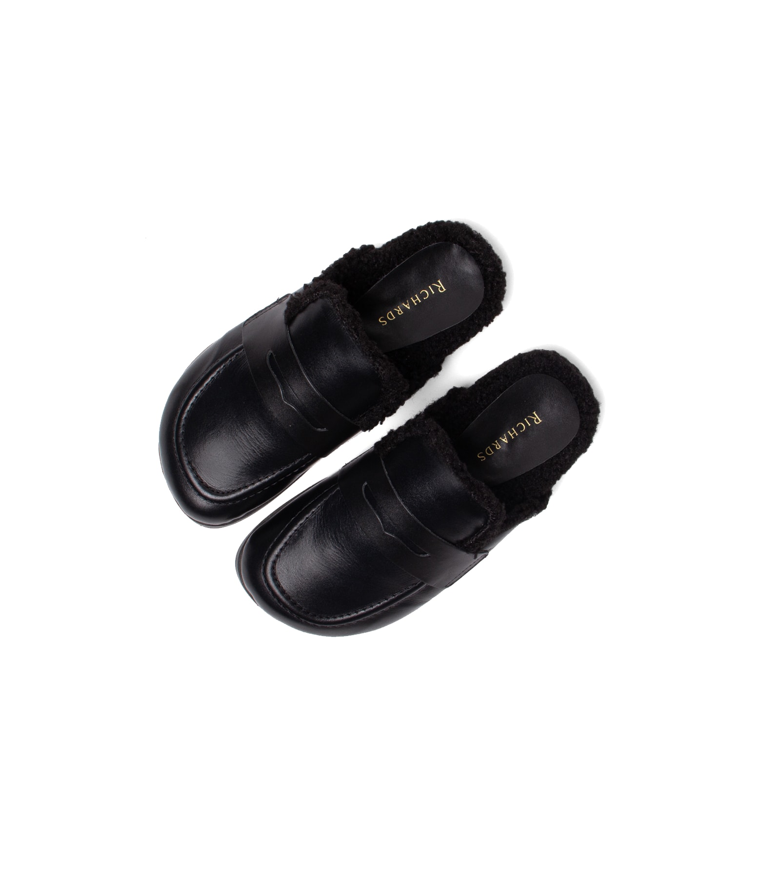 Mule Fluffy Richards Preto