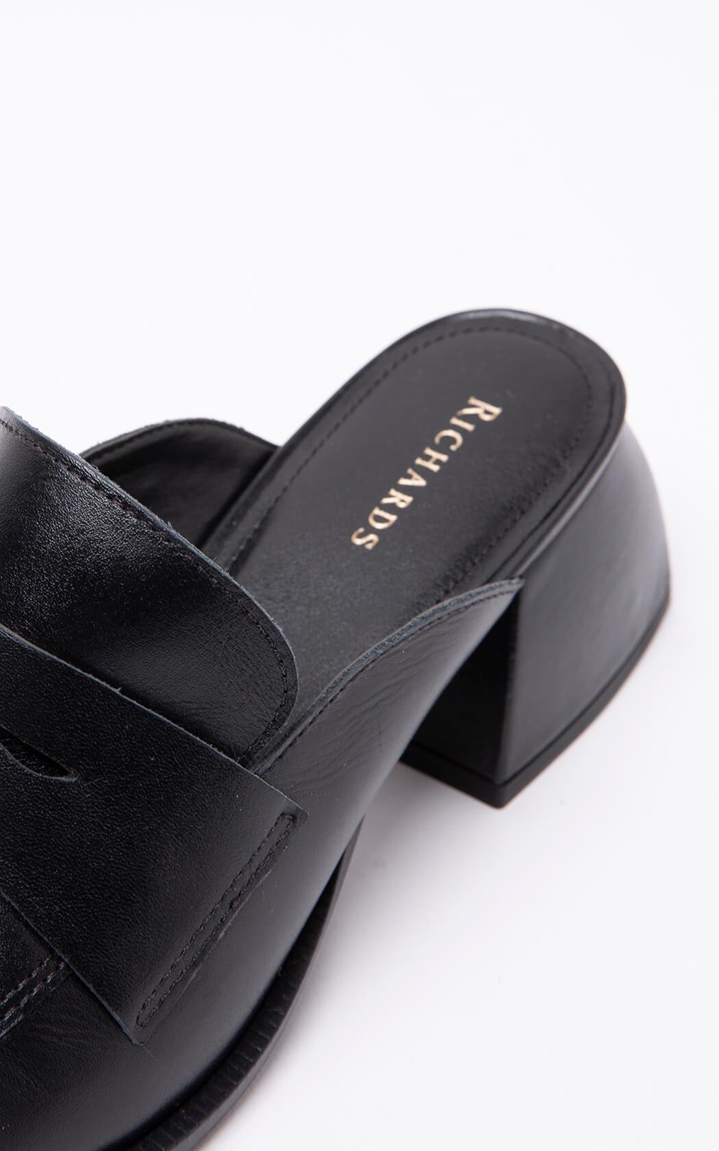 R＆R Noir Curve Mule Shoes 26cm Mule Riorove Rch Preto