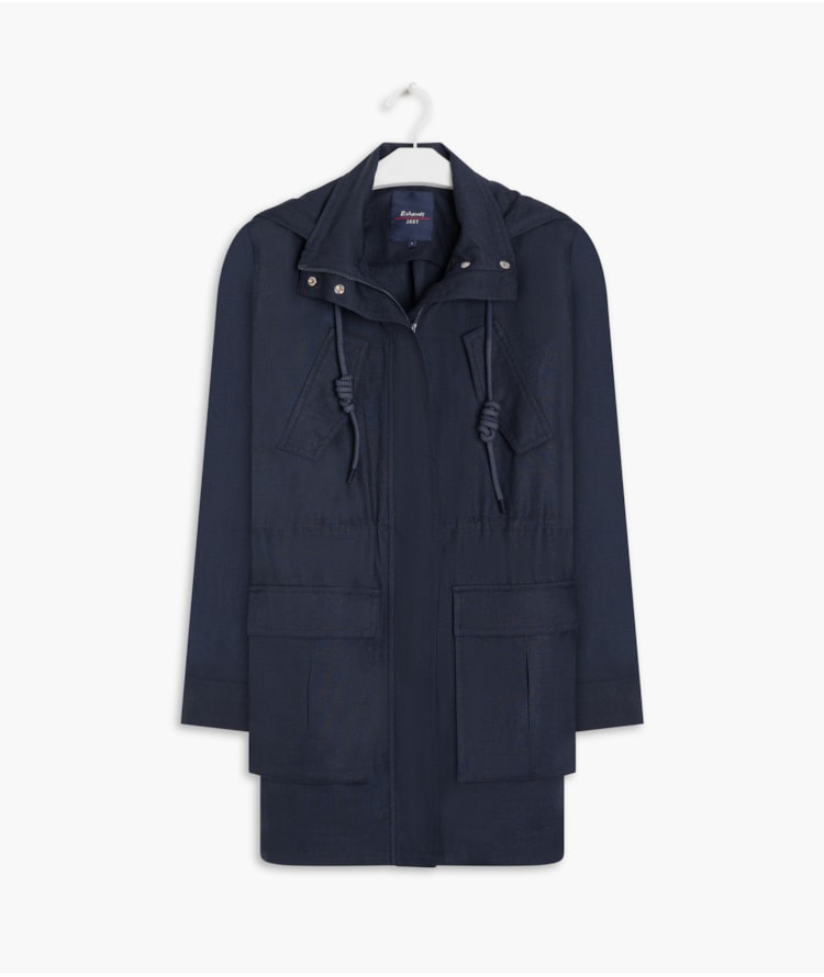 Parka Linho Rain Marinho