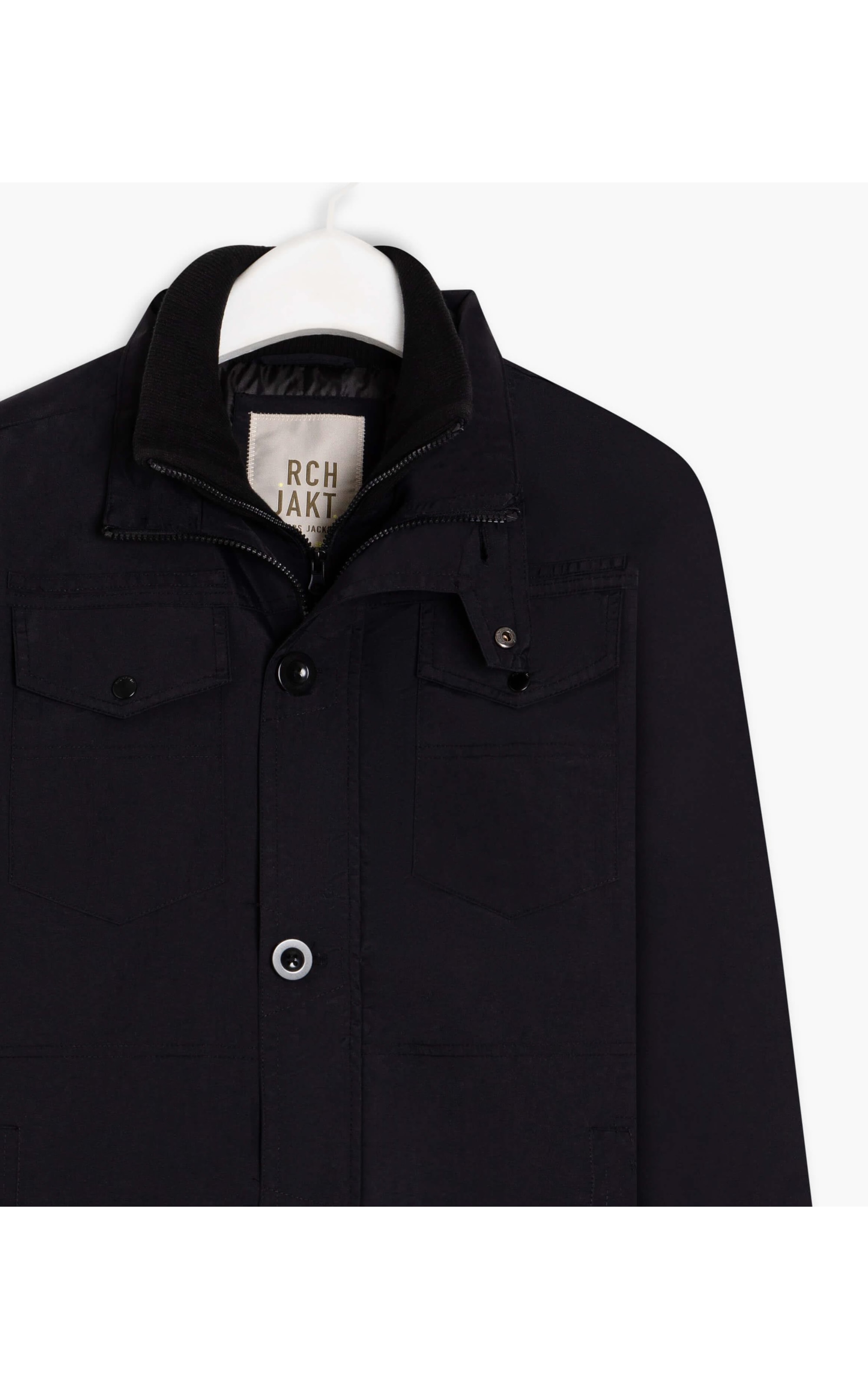 Parka Long 4 Pockets Preto