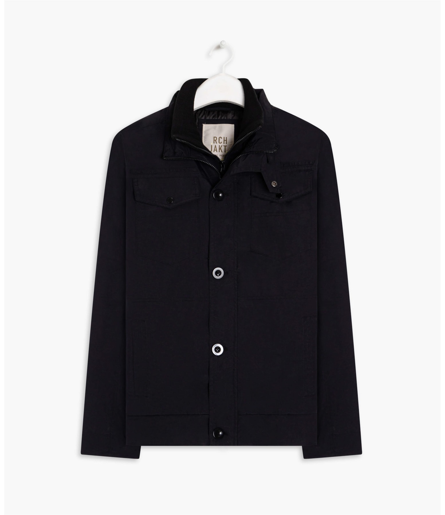 Parka Long 4 Pockets Preto