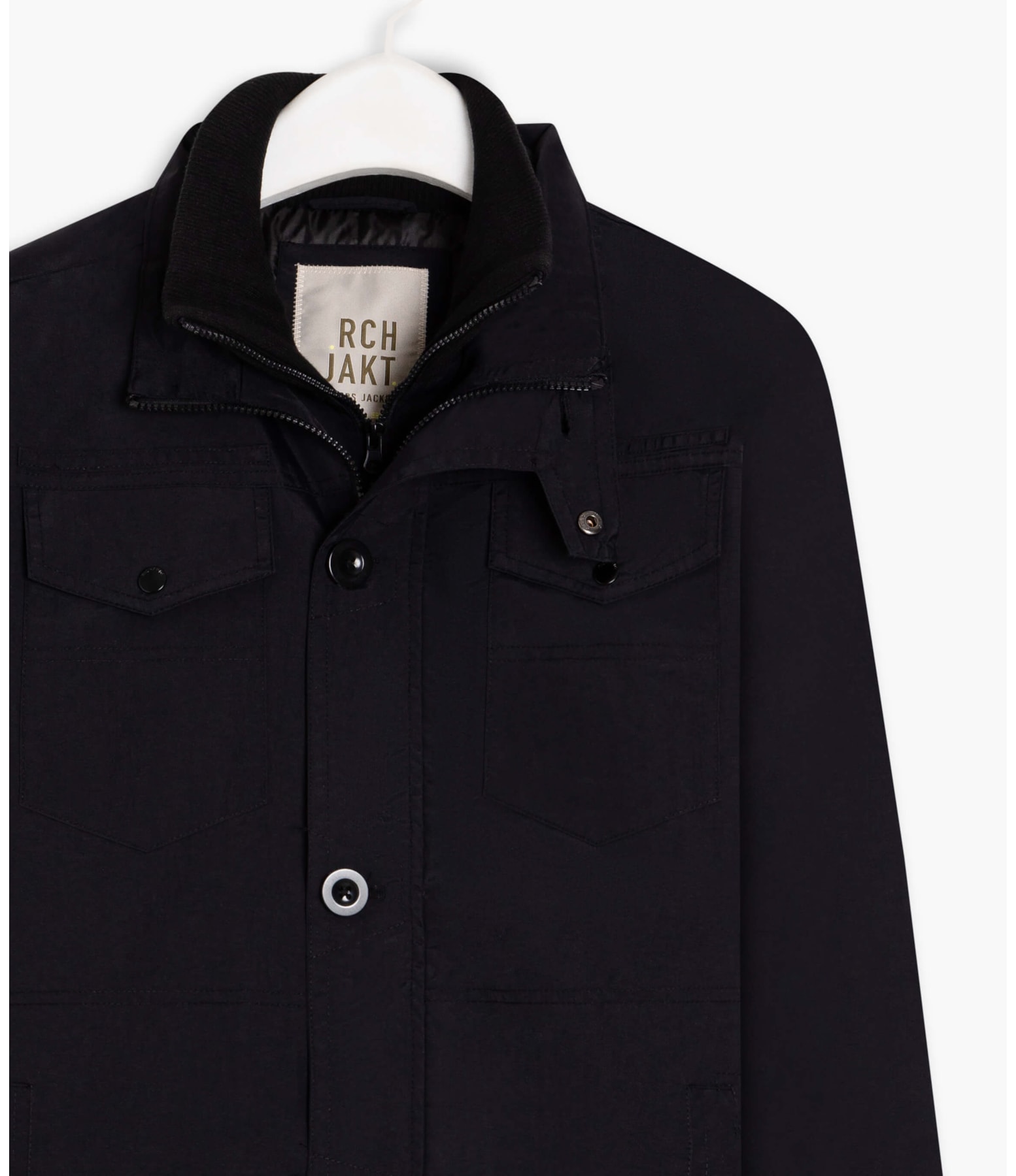 Parka Long 4 Pockets Preto