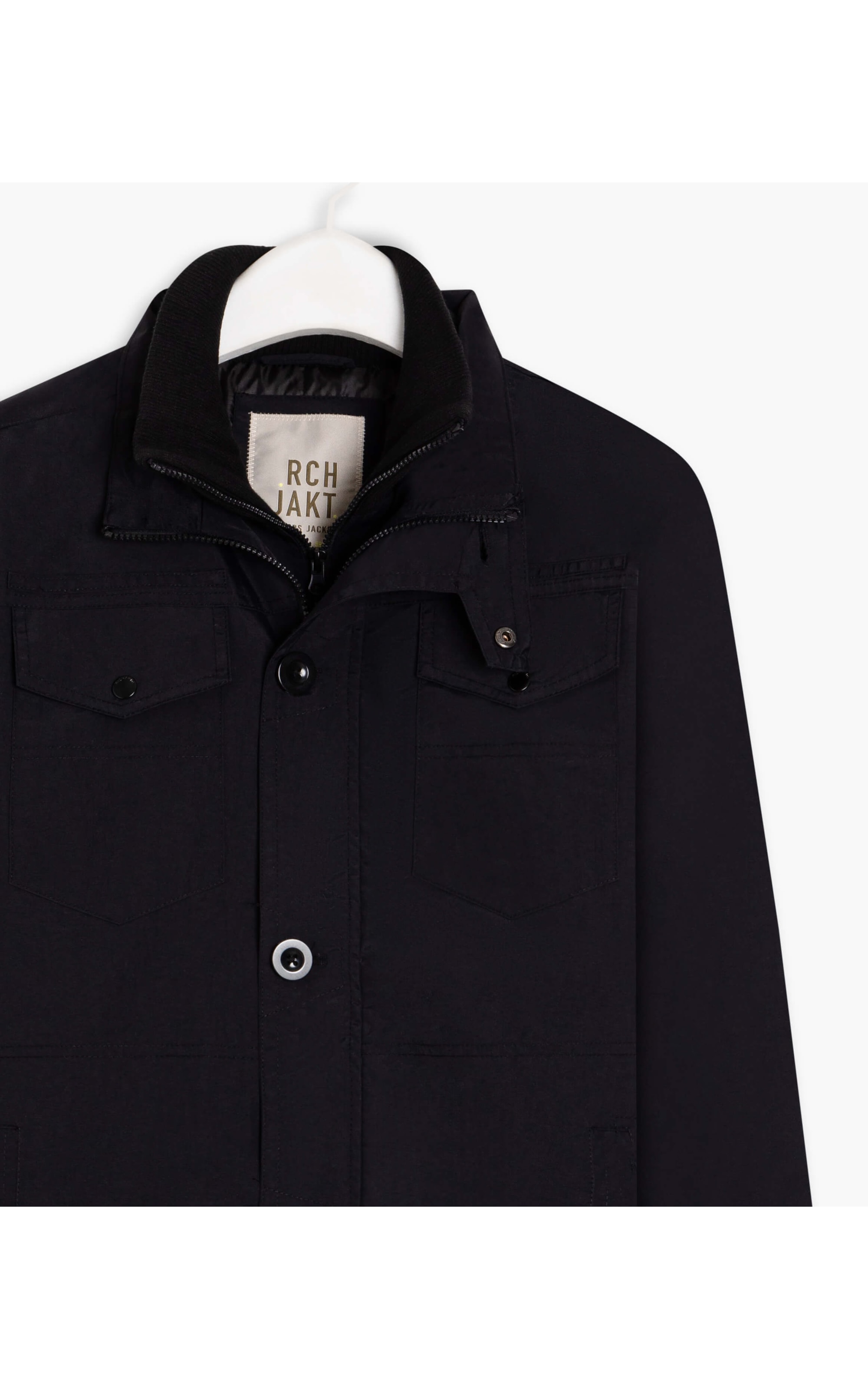 Parka Long 4 Pockets Preto