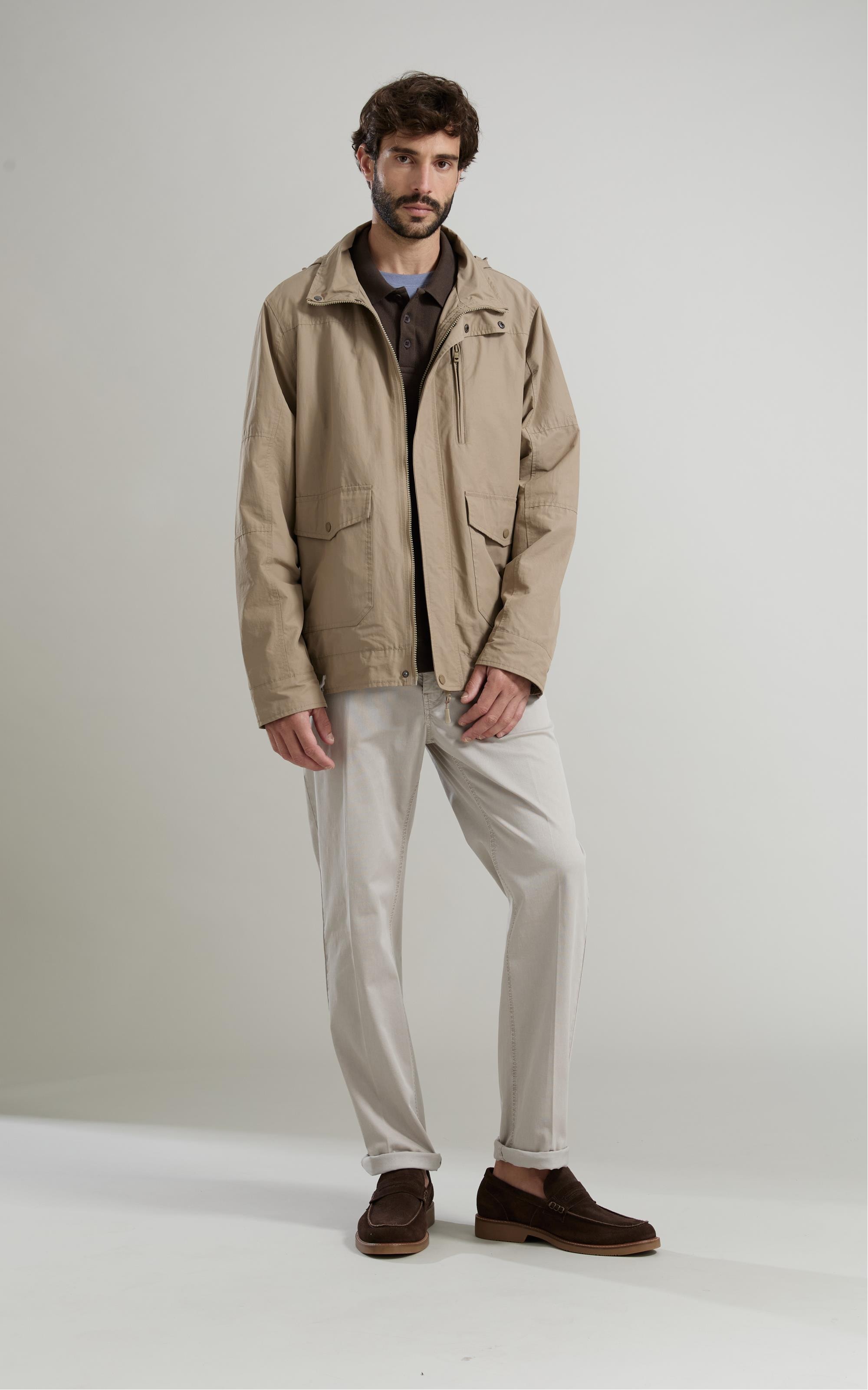 Parka Nylon Removible Hood Caqui