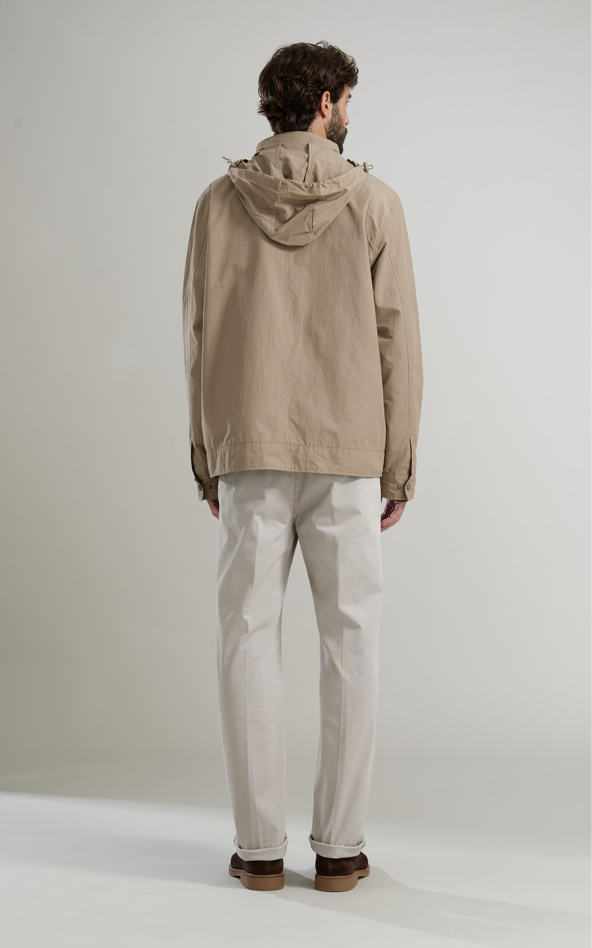 Parka Nylon Removible Hood Caqui