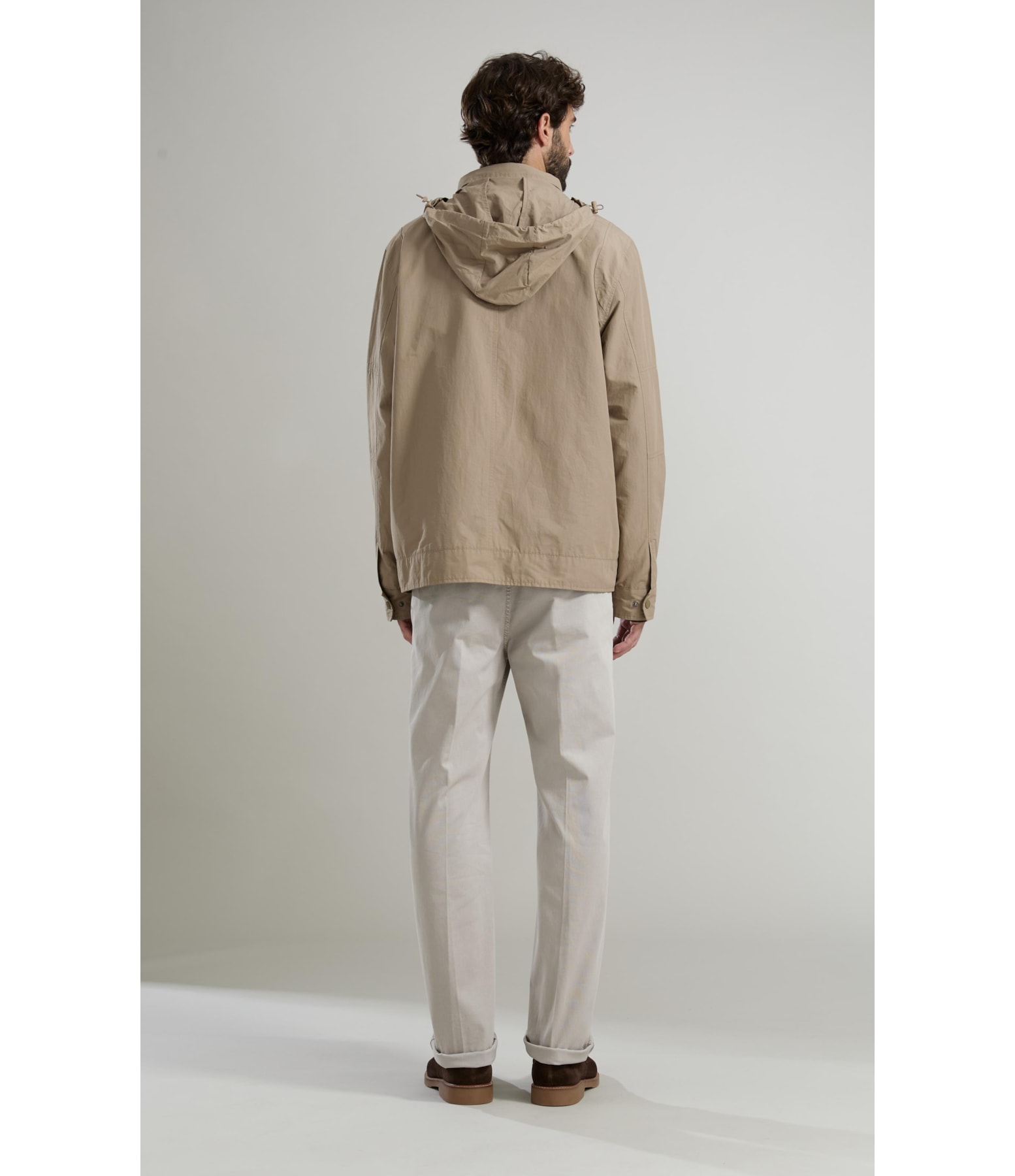 Parka Nylon Removible Hood Caqui