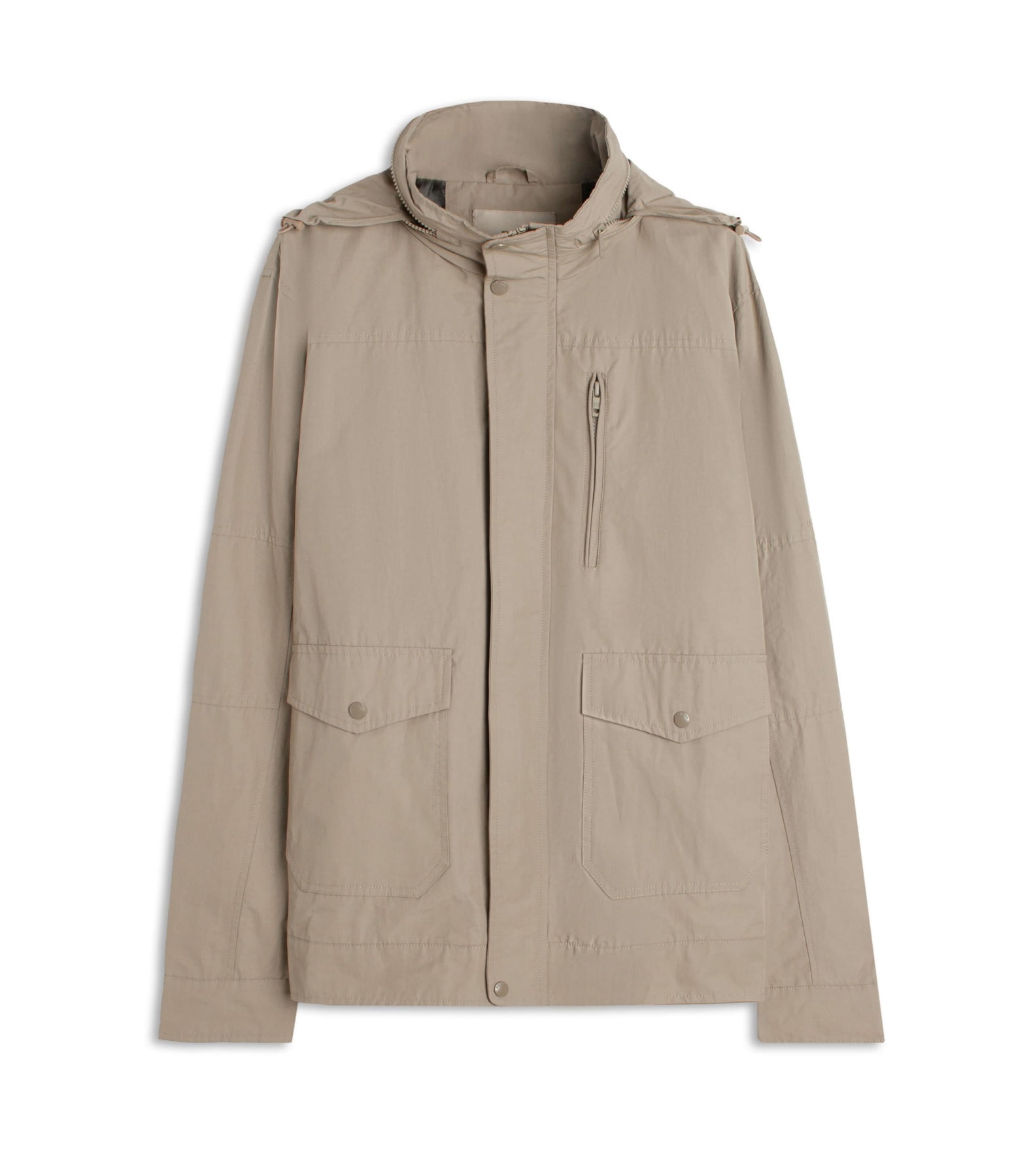 Parka Nylon Removible Hood Caqui
